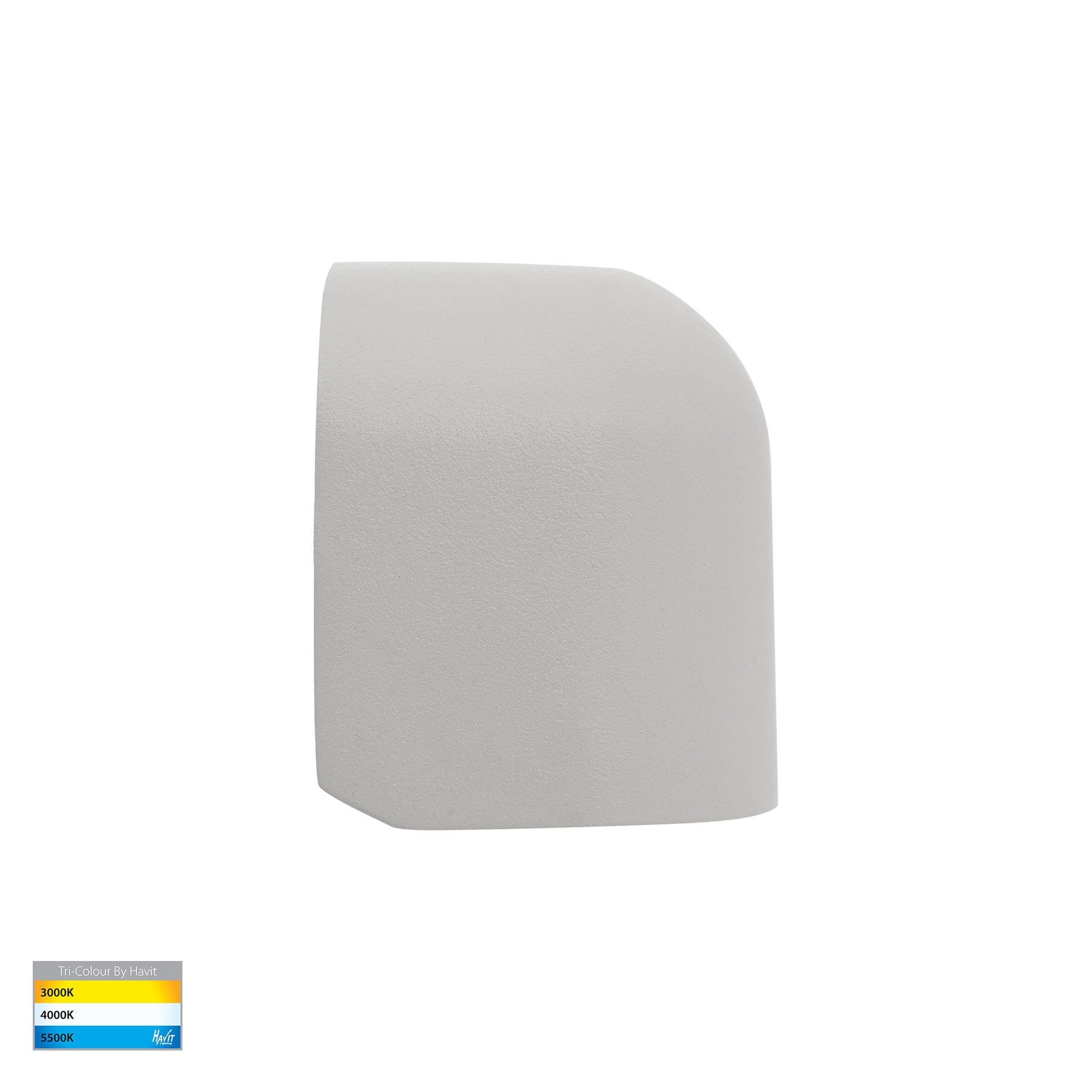 Patra LED Surface Mounted Wall Light 12V 1.5W Tri Colour Matt White - HV3284T-WHT-12V