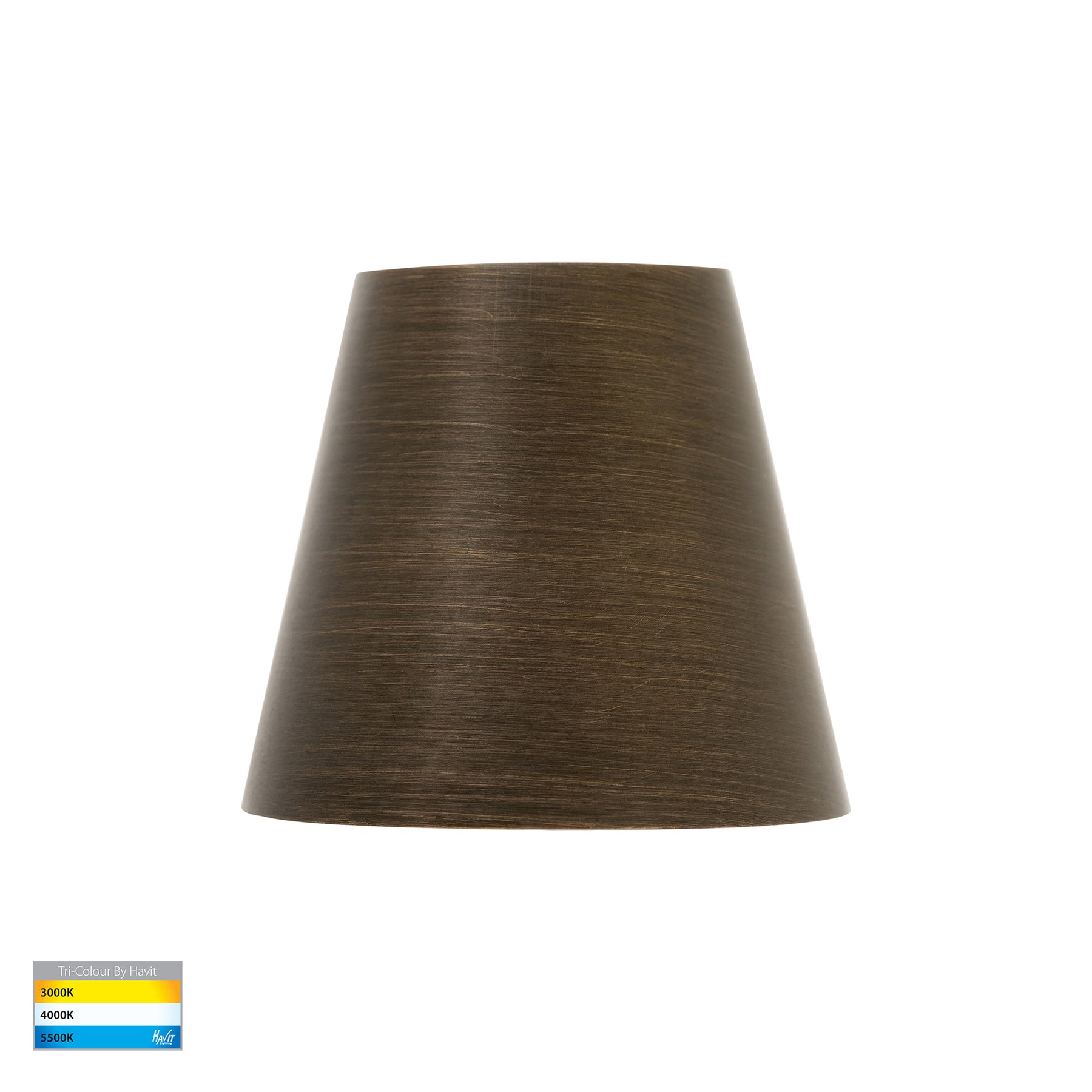 Kaval LED Surface Mounted Wall Light 12V 1.5W Tri Colour Antique Brass - HV3285T-AB-12V