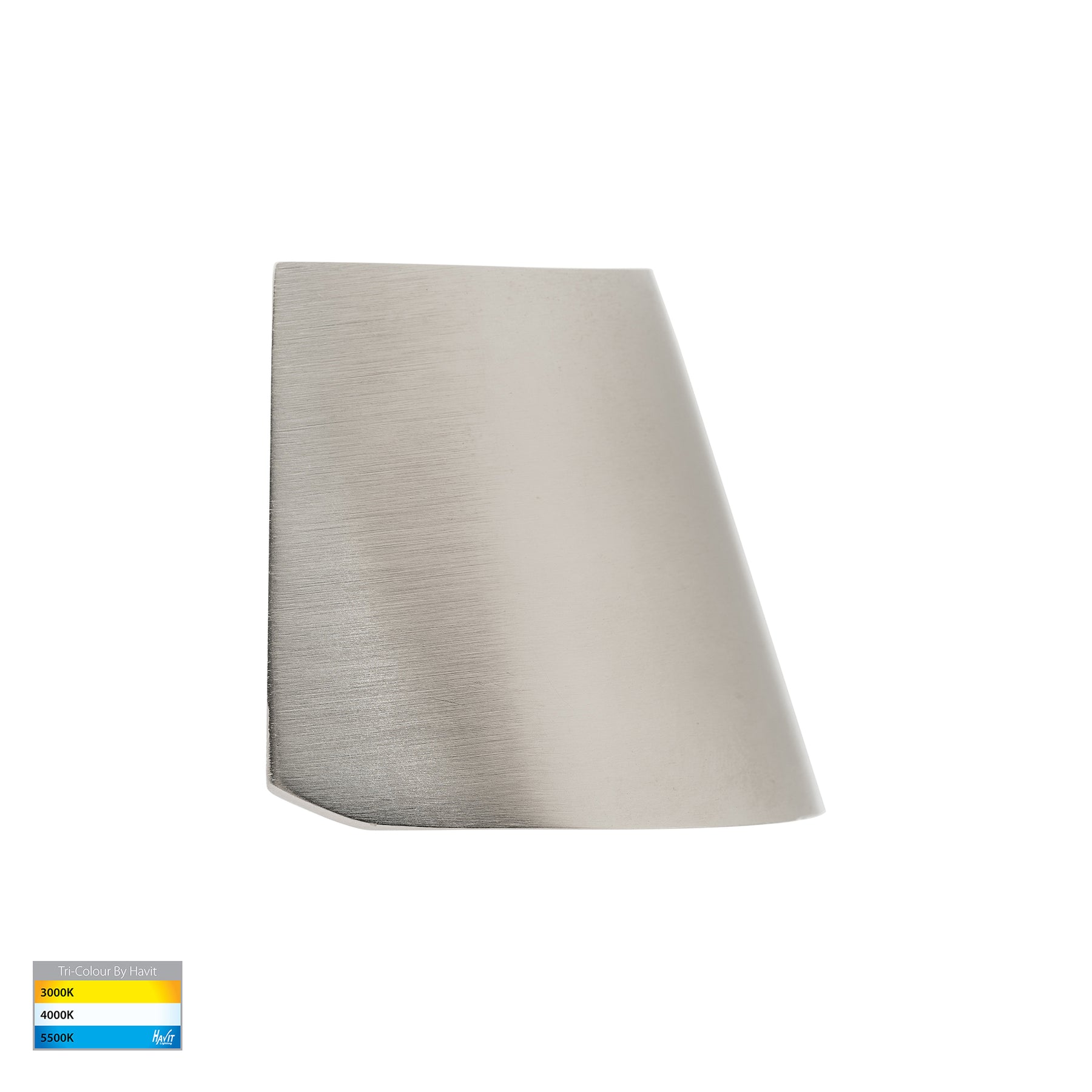 Kaval LED Surface Mounted Wall Light 12V 1.5W Tri Colour Stainless Steel - HV3285T-SS316-12V