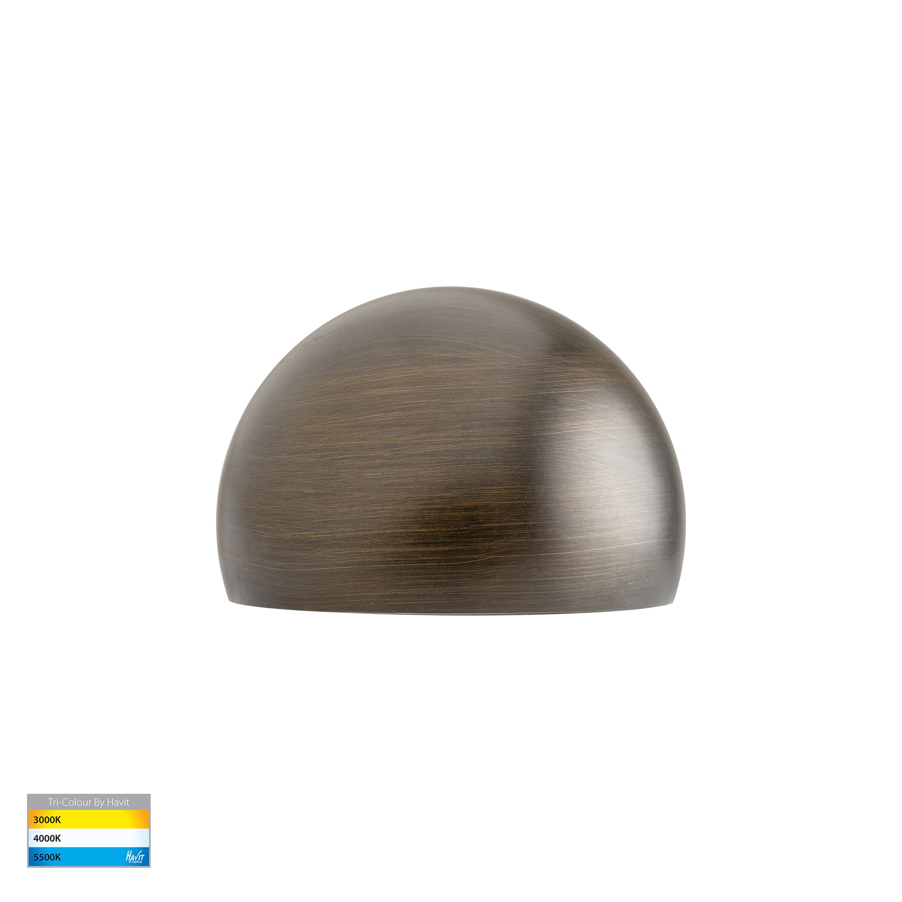 Serres LED Surface Mounted Wall Light 12V 1.5W Tri Colour Antique Brass - HV3286T-AB-12V