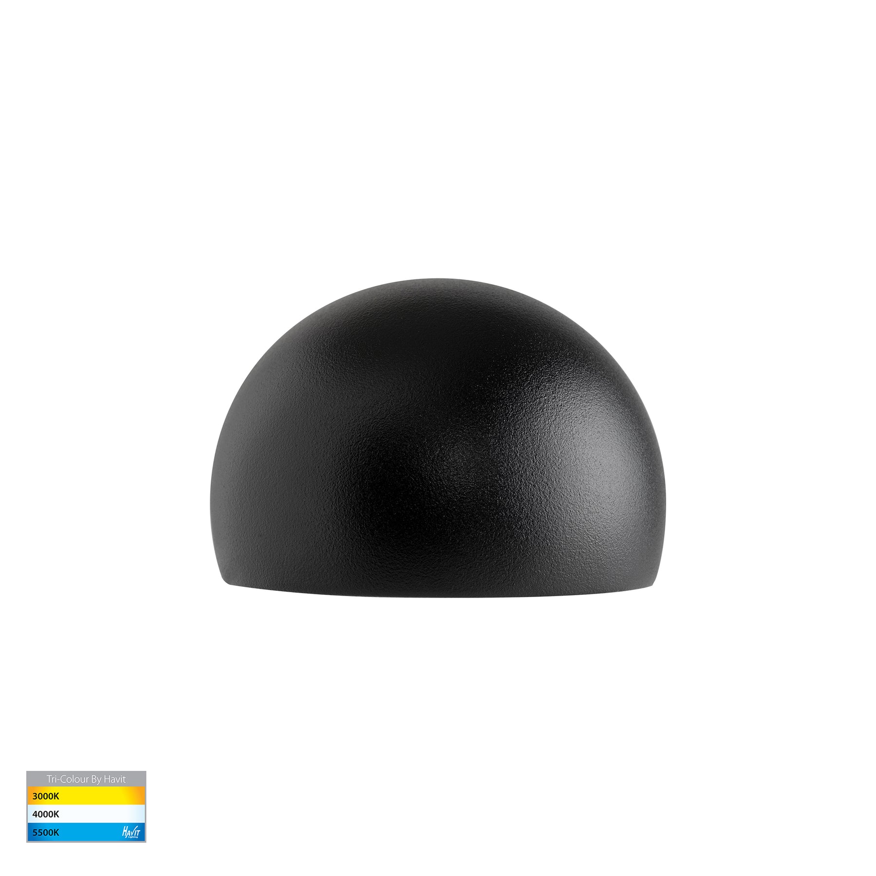 Serres LED Surface Mounted Wall Light 12V 1.5W Tri Colour Matt Black - HV3286T-BLK-12V