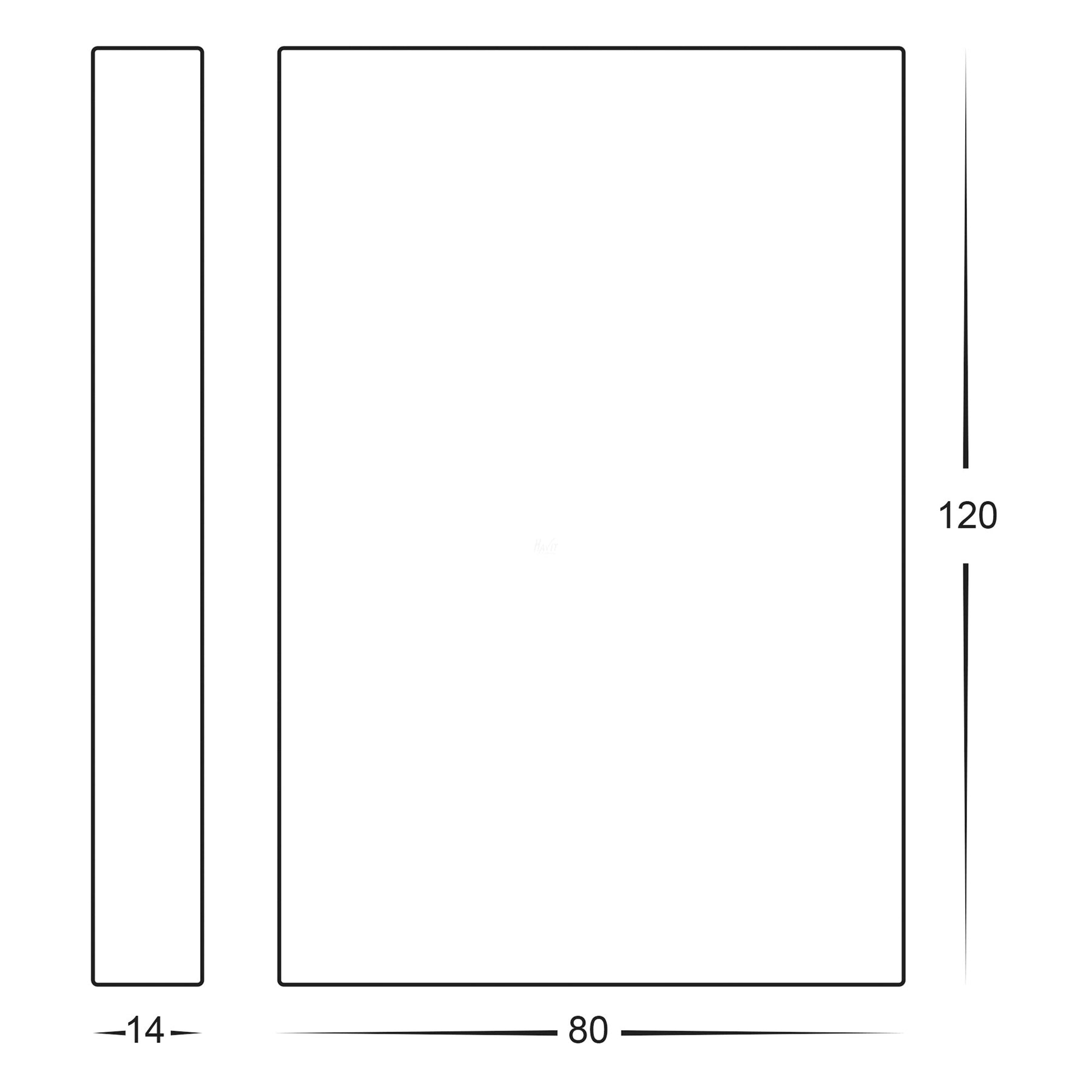 Stylez Surface Mounted Up And Down LED Wall Light Solid Brass White 12V Tri Colour - HV3289T-WHT-12V