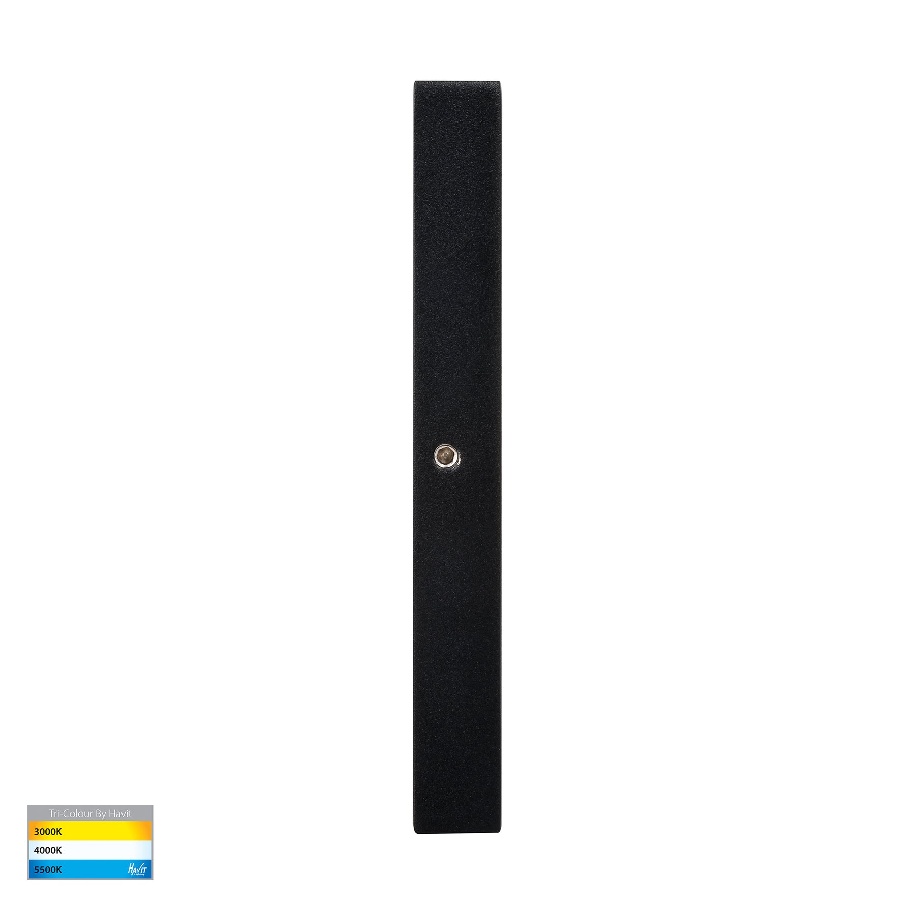 Stylez Surface Mounted Up And Down LED Wall Light Solid Brass Black 12V Tri Colour - HV3289T-BLK-12V