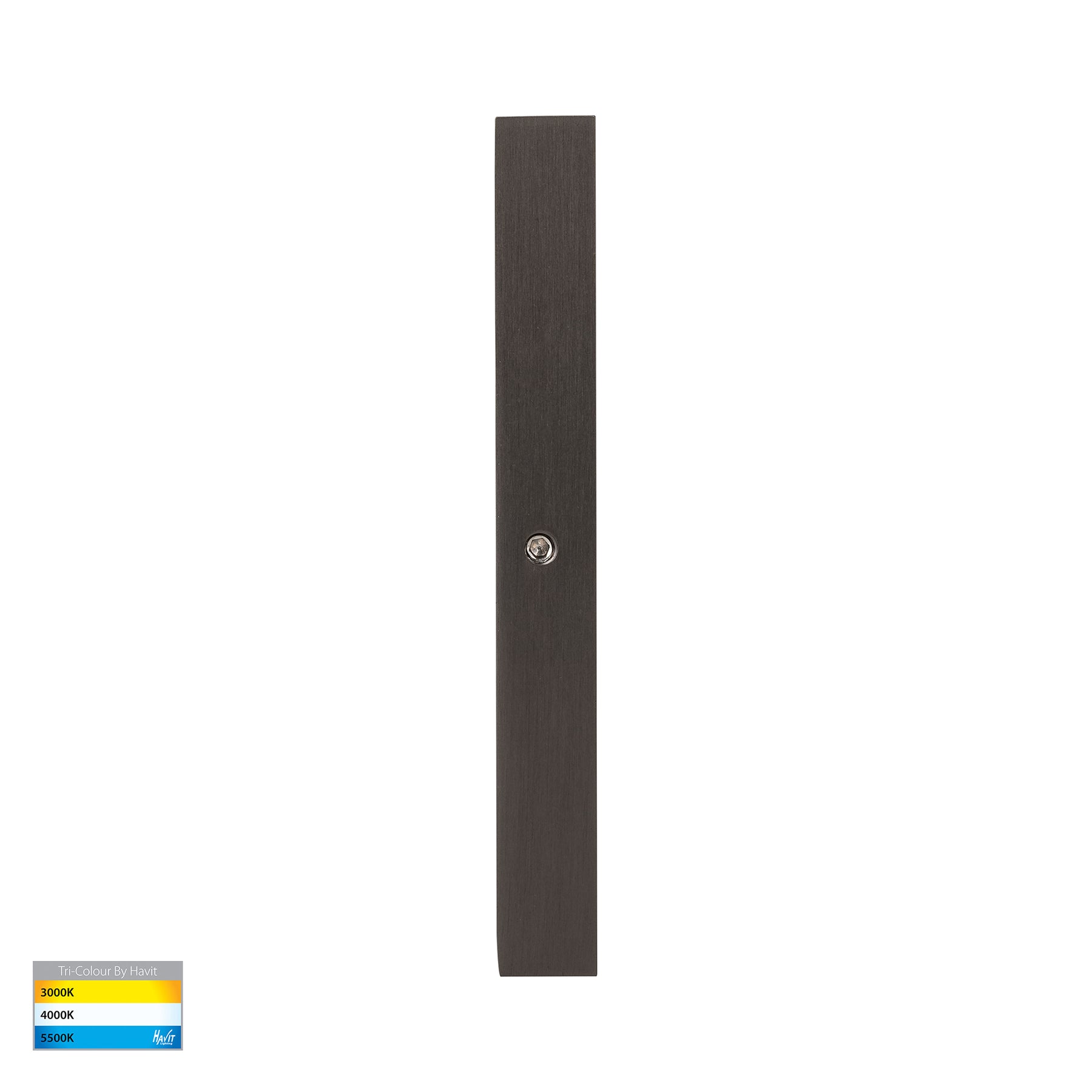 Stylez Surface Mounted Up And Down LED Wall Light Solid Brass Graphite 12V Tri Colour - HV3289T-GPH-12V