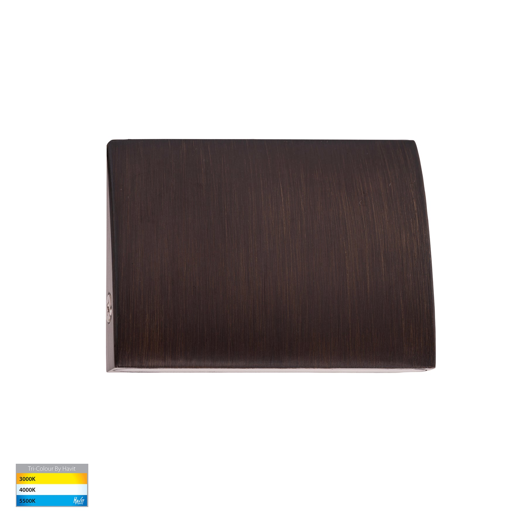 Pelase 60mm LED Step Light 12V 3W Tri Colour Antique Brass - HV3291T-AB-12V