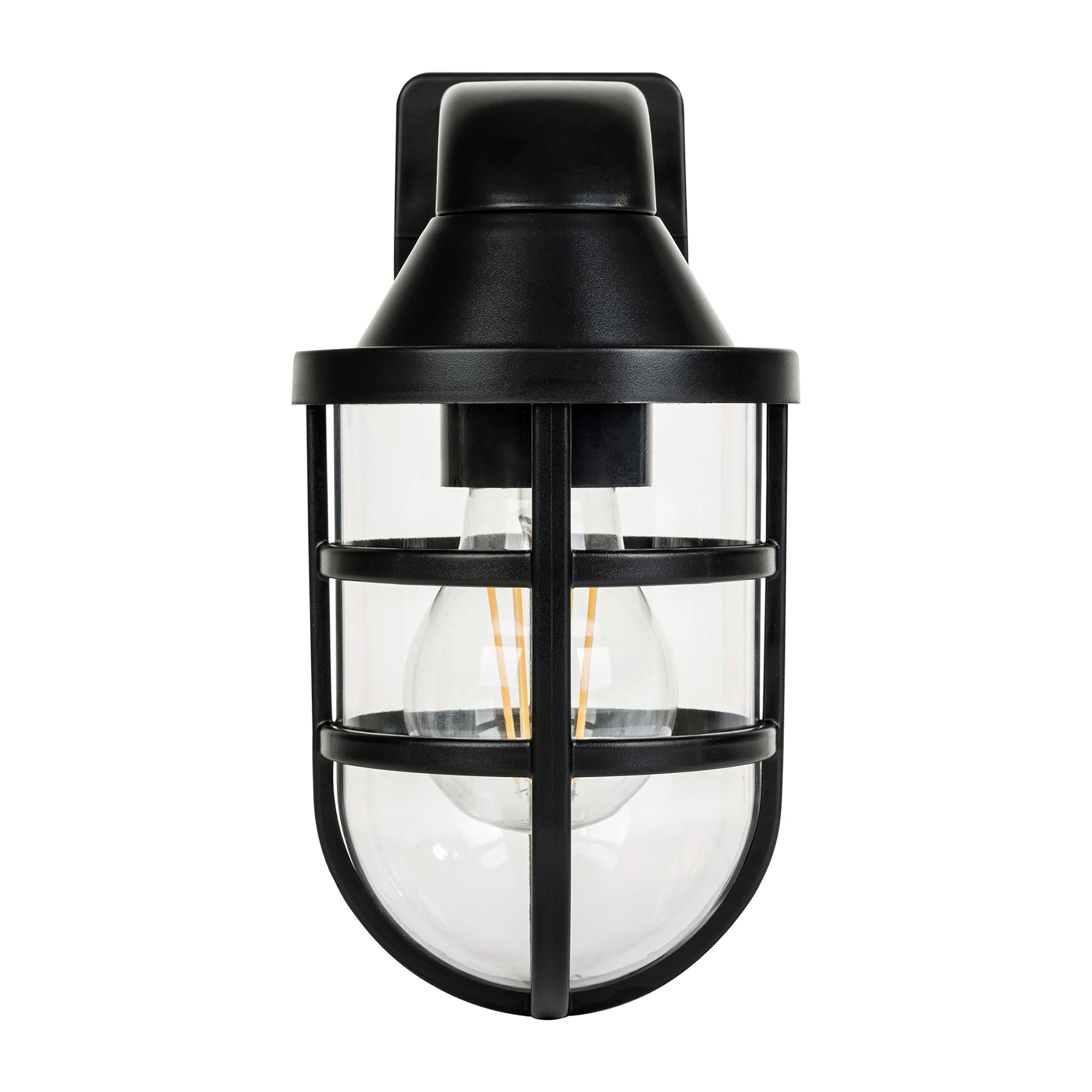 Marina Wall Light Polycarbonate Black 8W 2700K - HV3511W-BLK