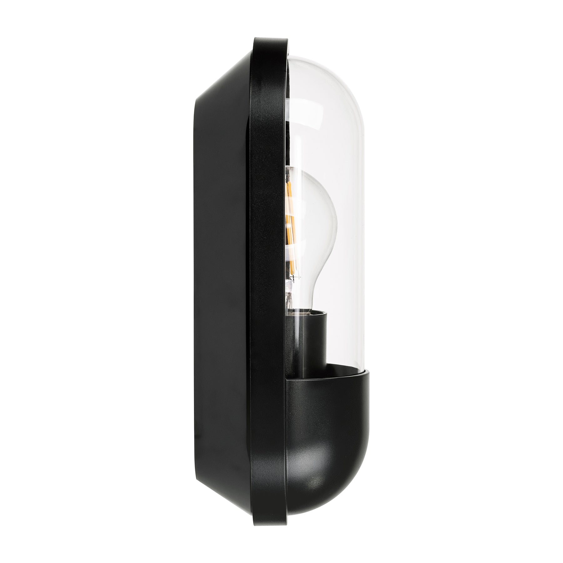 Lume Wall Light Polycarbonate Black 8W 2700K - HV3512W-BLK