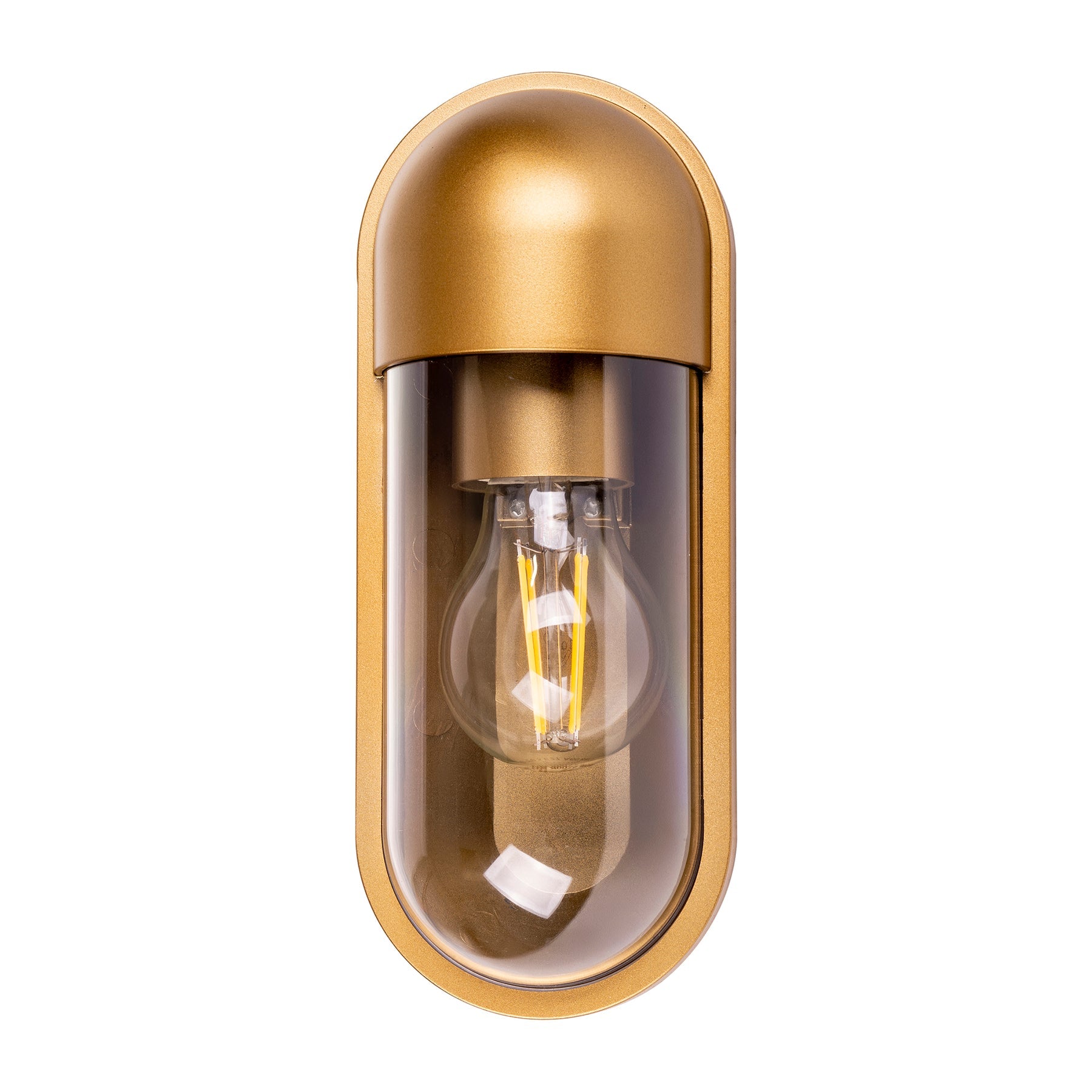 Lume Wall Light Polycarbonate Brass 8W 2700K - HV3512W-PB