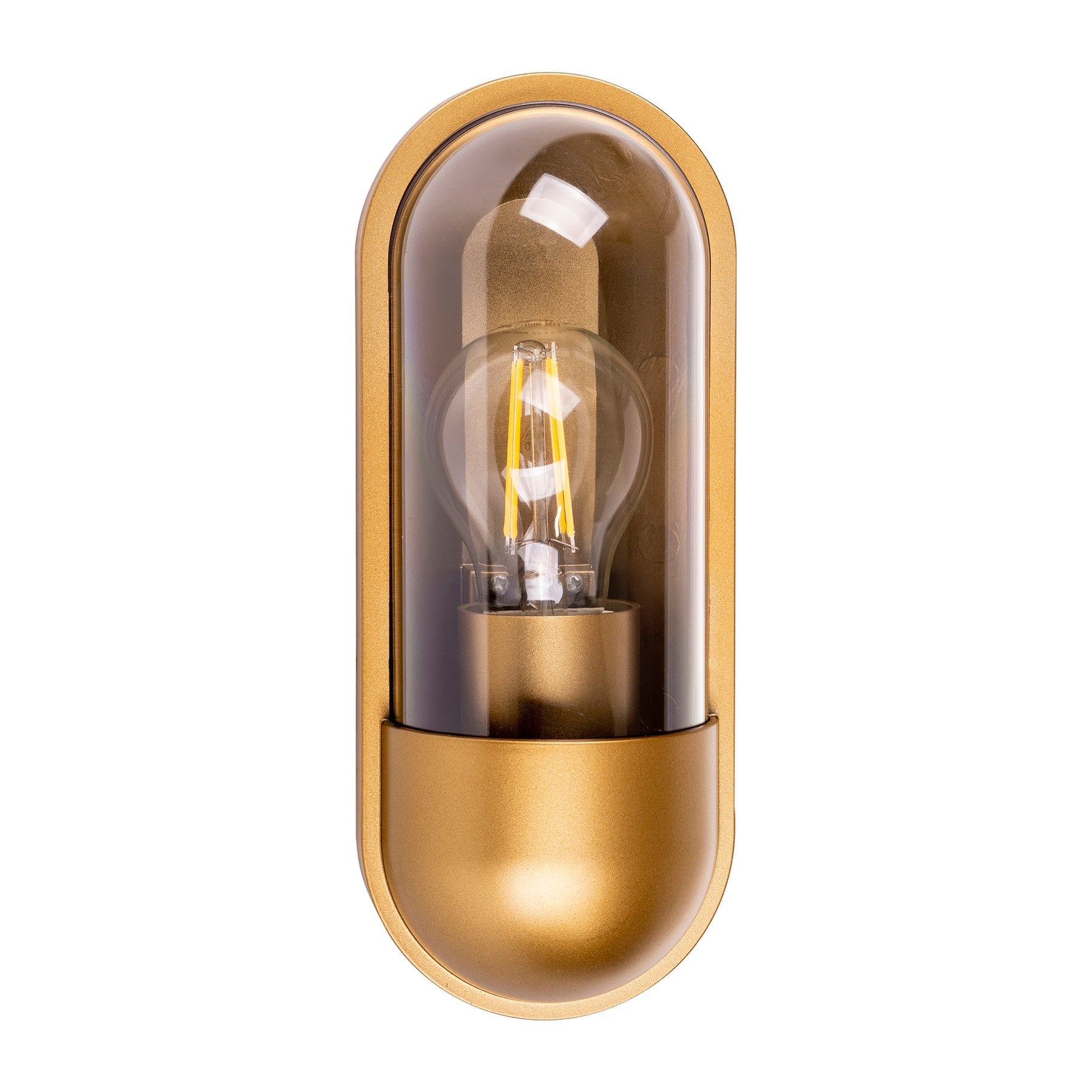Lume Wall Light Polycarbonate Brass 8W 2700K - HV3512W-PB