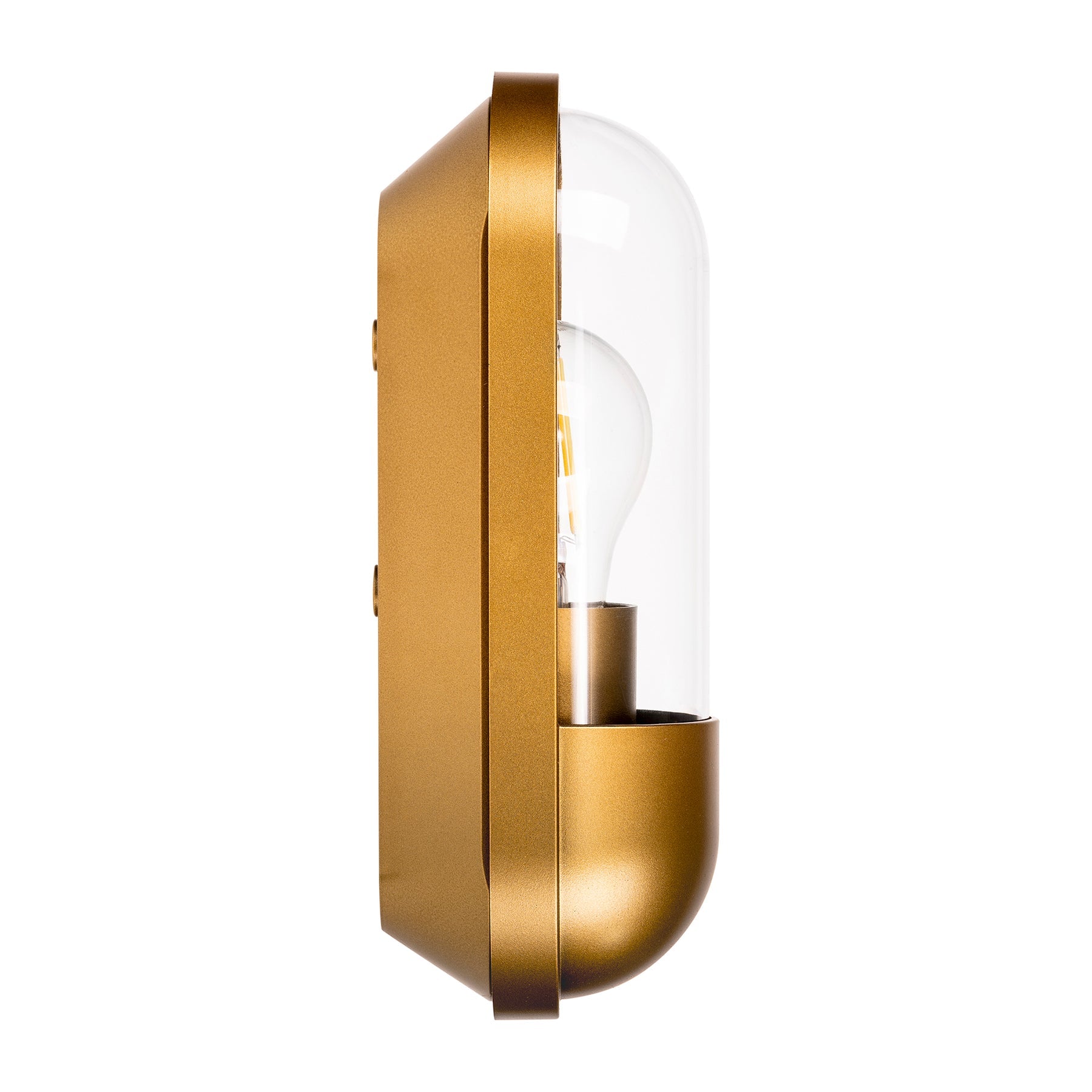 Lume Wall Light Polycarbonate Brass 8W 2700K - HV3512W-PB