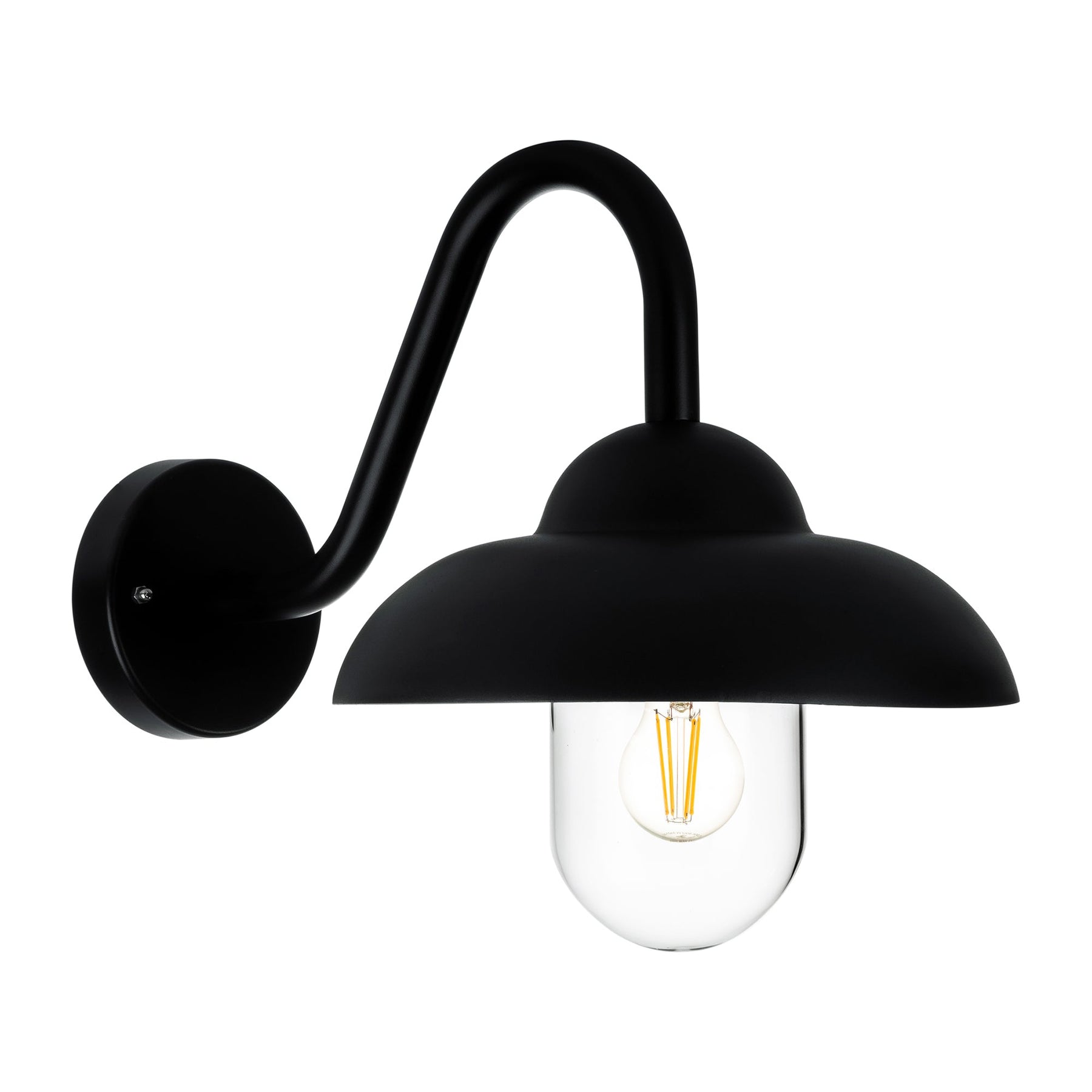 Loka LED Wall Light 8W 2700K Black - HV3519W-BLK