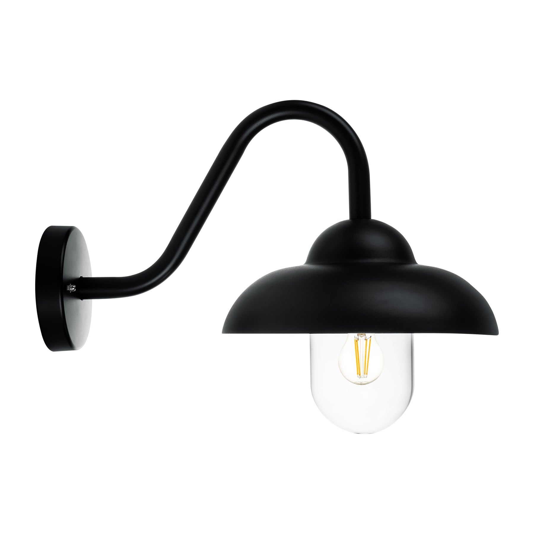 Loka LED Wall Light 8W 2700K Black - HV3519W-BLK