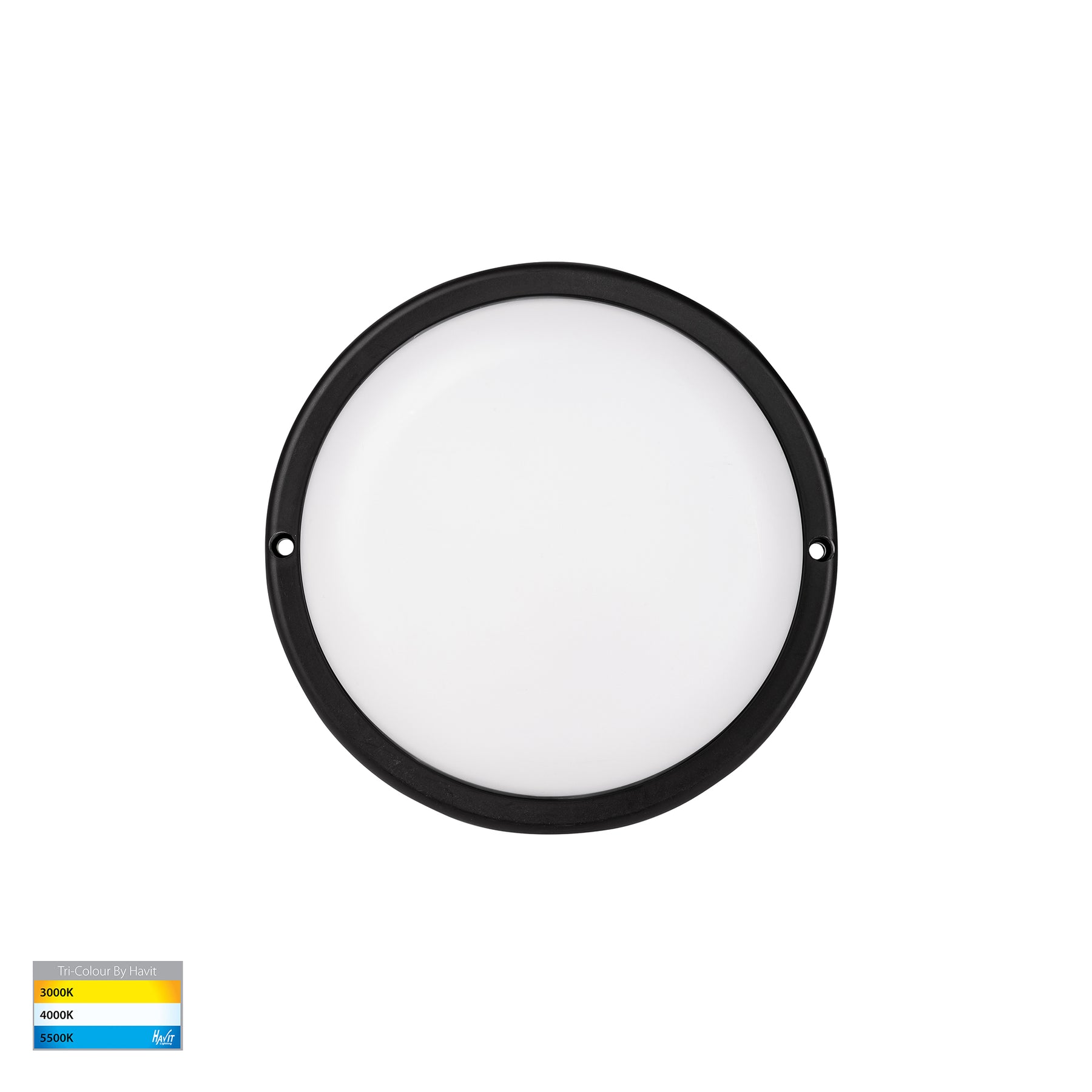 Muovi LED Wall Light 7W Tri Colour Black - HV3523T-BLK
