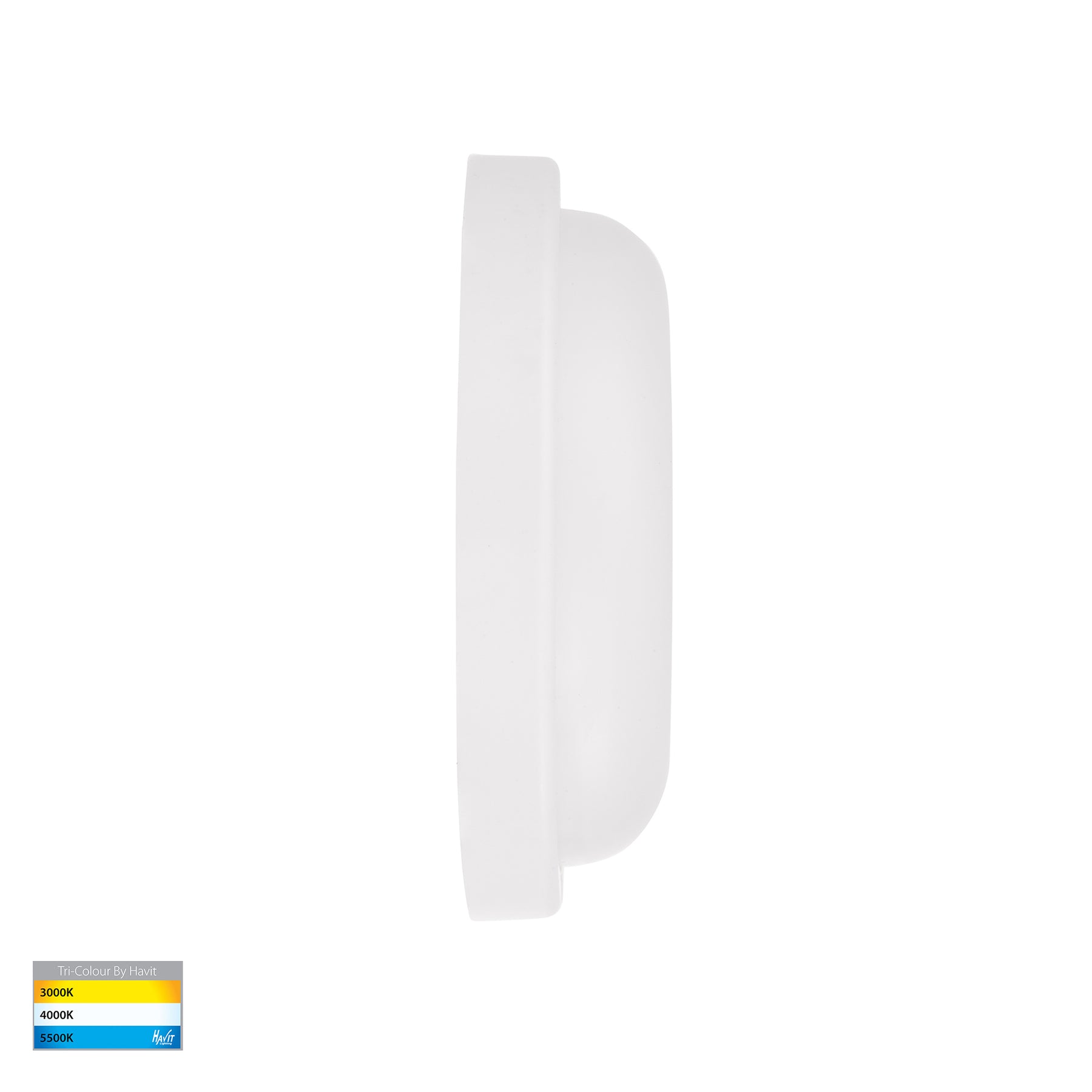 Muovi LED Wall Light 12W Tri Colour White - HV3525T-WHT