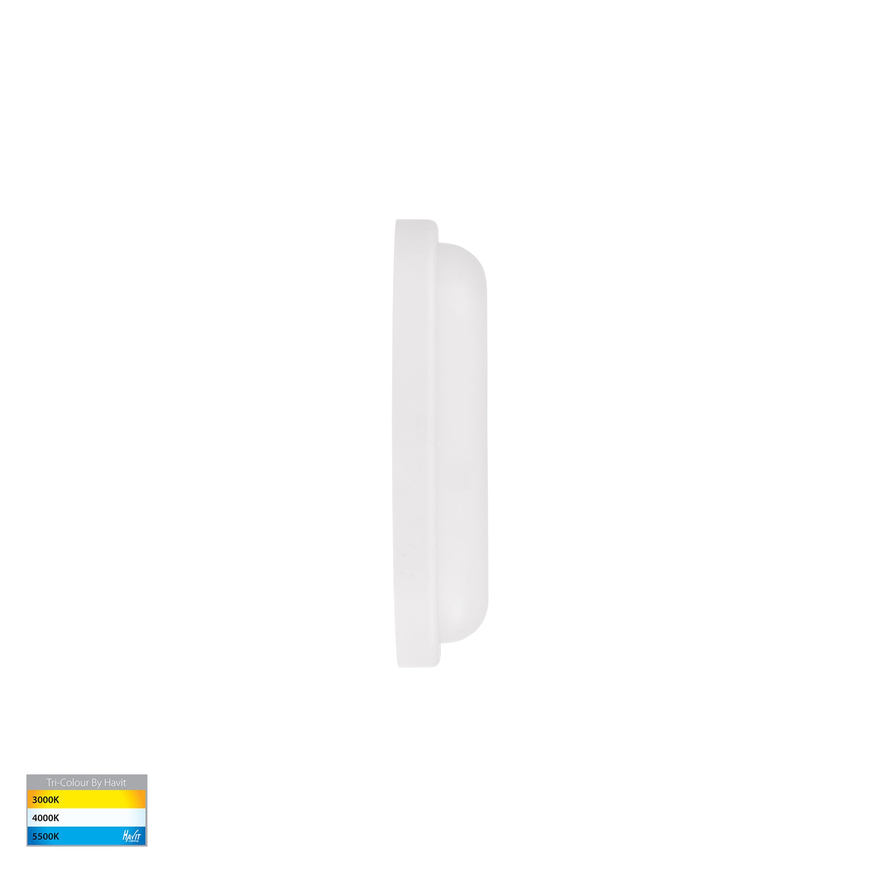 Muovi LED Wall Light 5W Tri Colour White - HV3526T-WHT