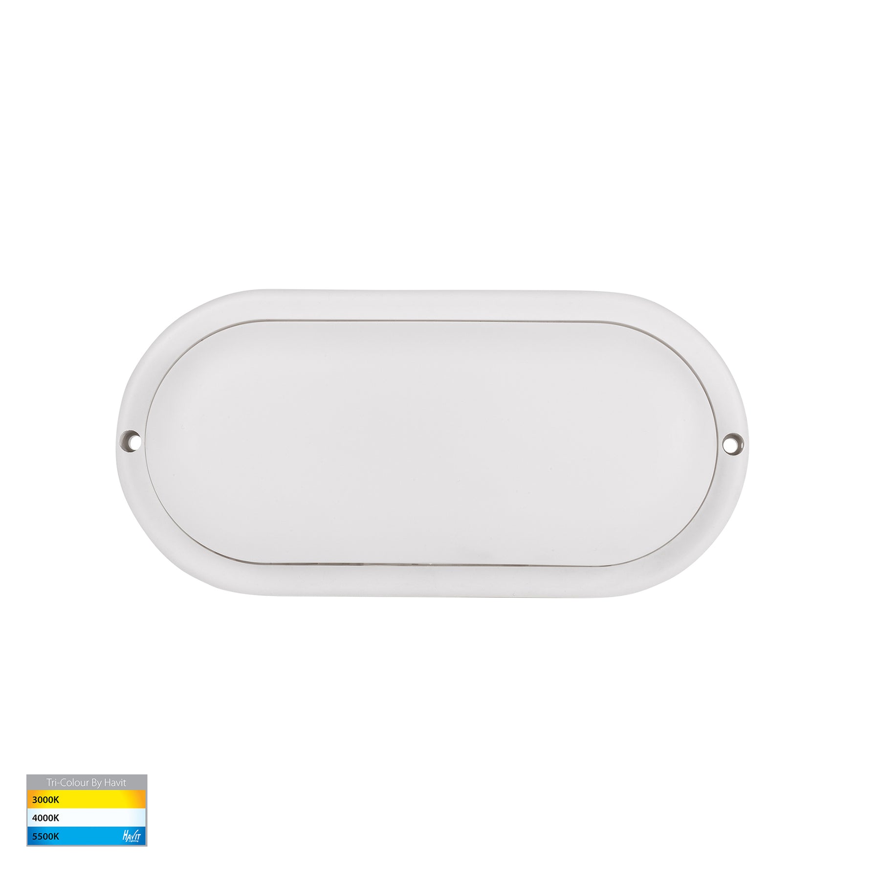 Muovi LED Wall Light 7W Tri Colour White - HV3527T-WHT