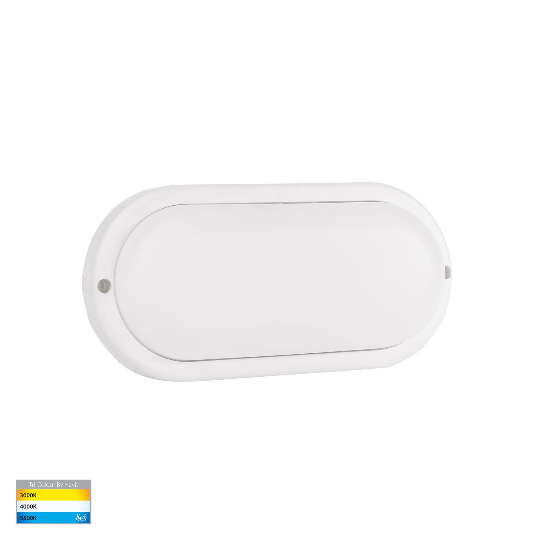 Muovi LED Wall Light 7W Tri Colour White - HV3527T-WHT