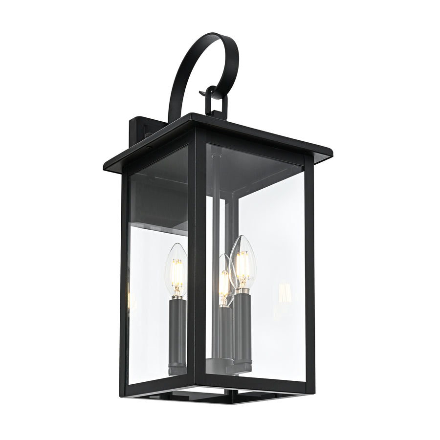Madix Medium LED Wall Light 8W 2700K Black - HV3535W-M-BLK