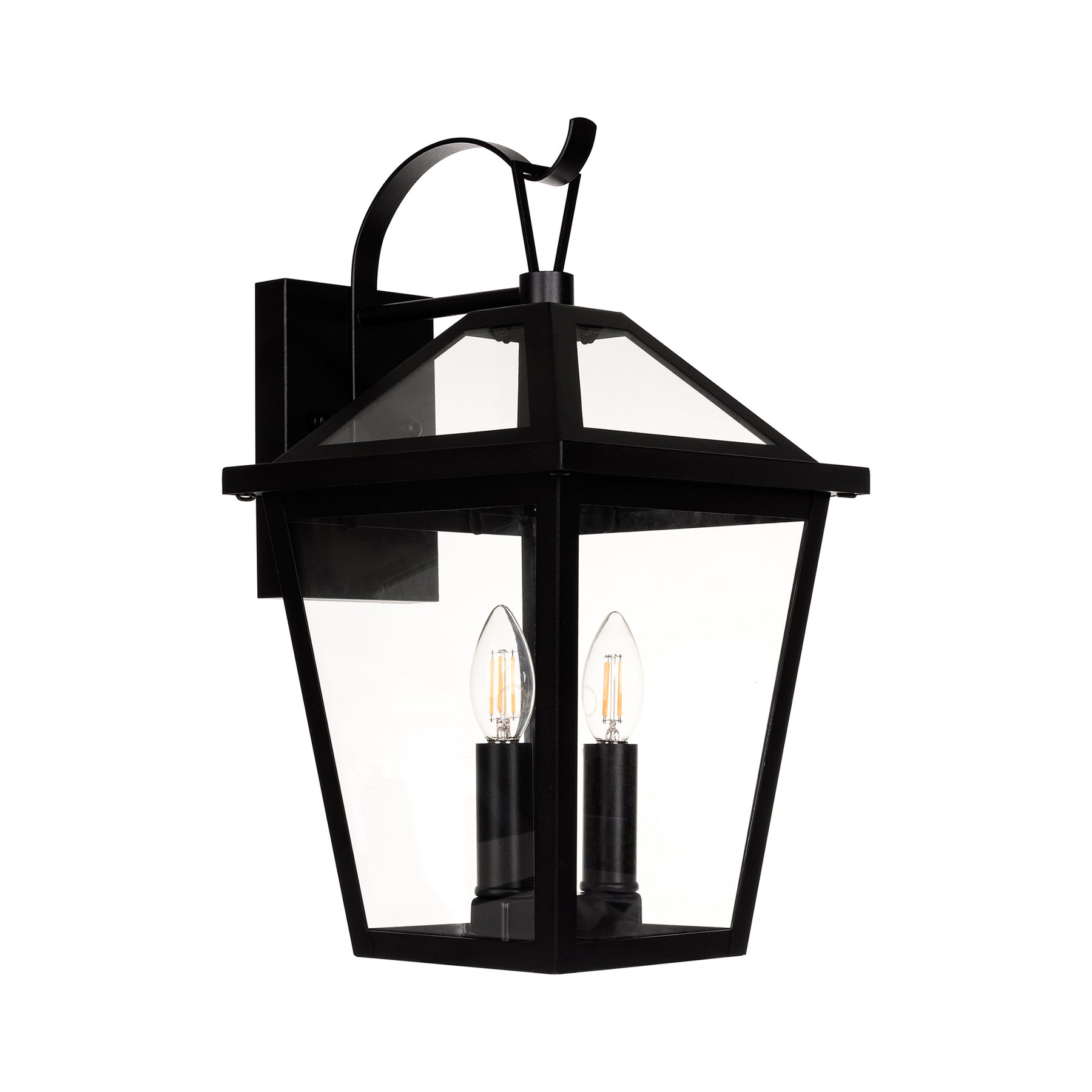 Karter Small LED Wall Light 8W 2700K Black - HV3538W-S-BLK