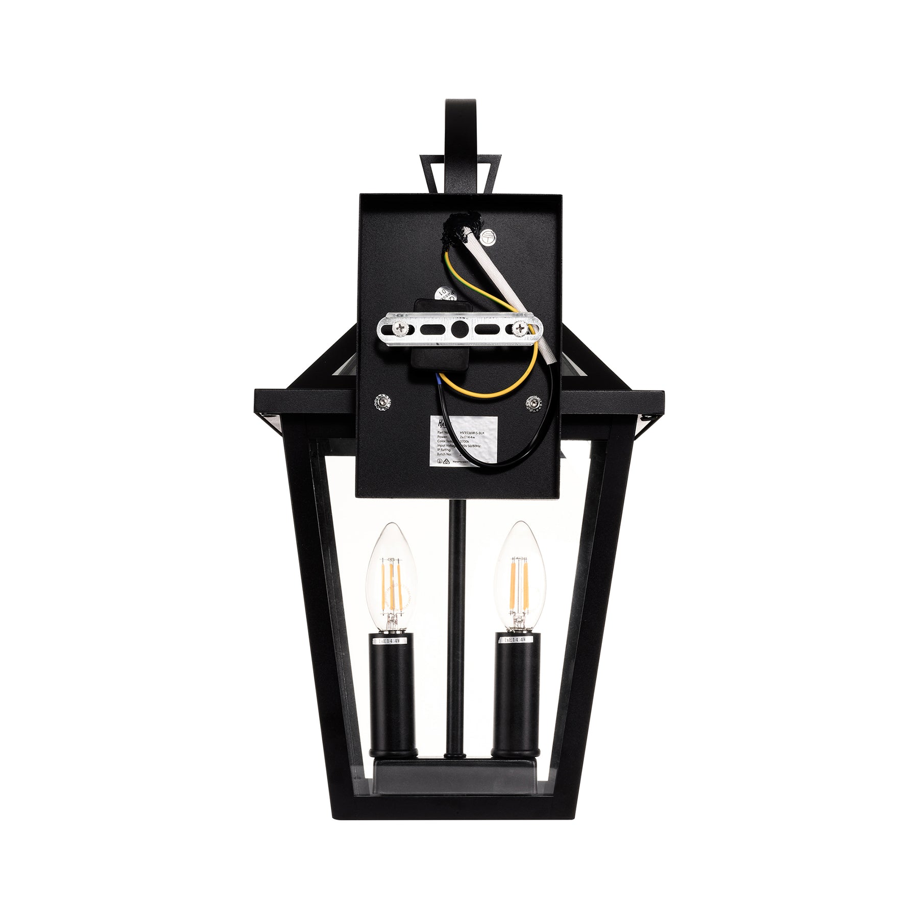 Karter Small LED Wall Light 8W 2700K Black - HV3538W-S-BLK