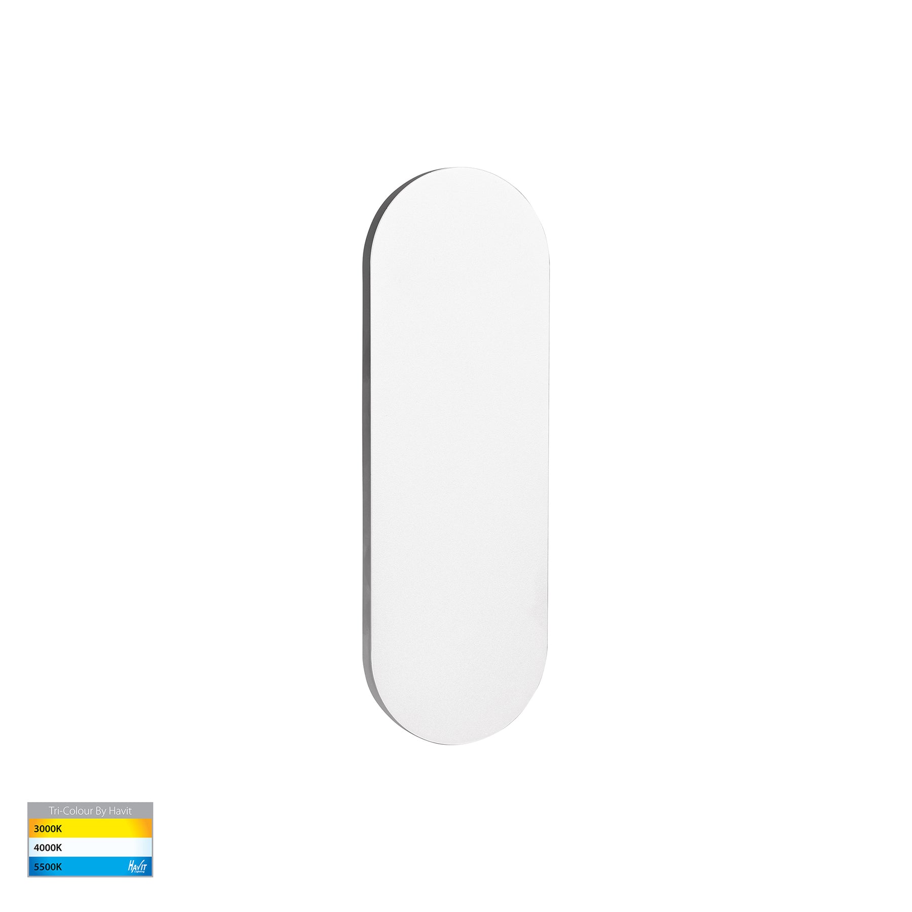 Barline Shadow 300mm LED Wall Light 6W Tri Colour White - HV3561T-WHT