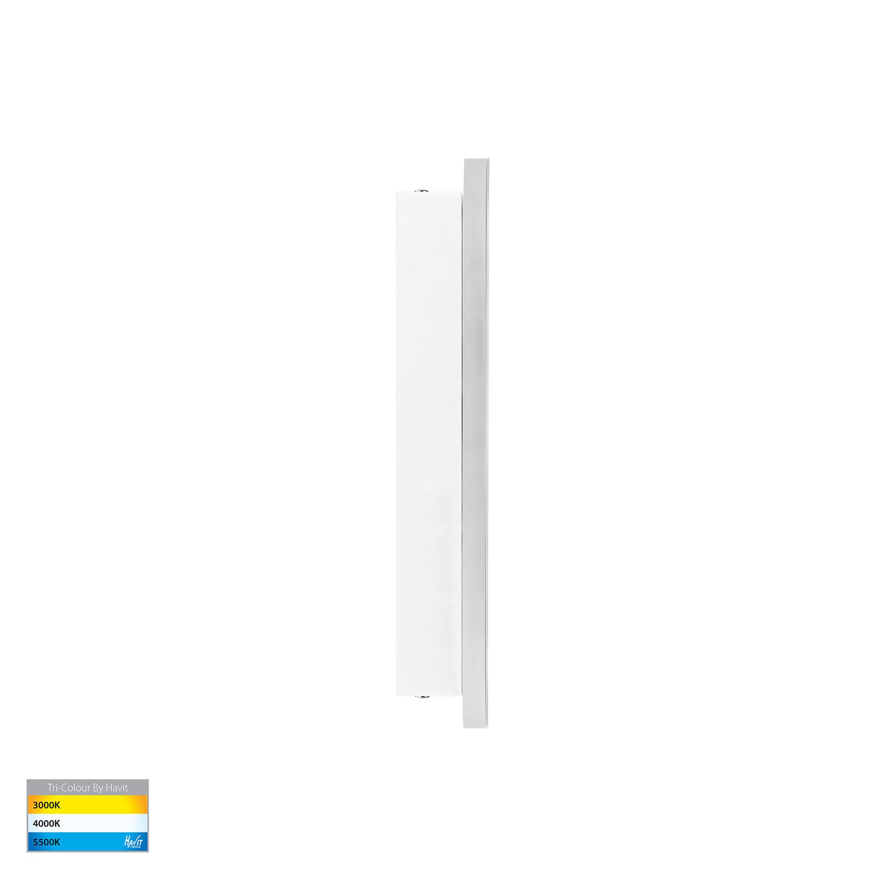 Barline Shadow 300mm LED Wall Light 6W Tri Colour White - HV3561T-WHT