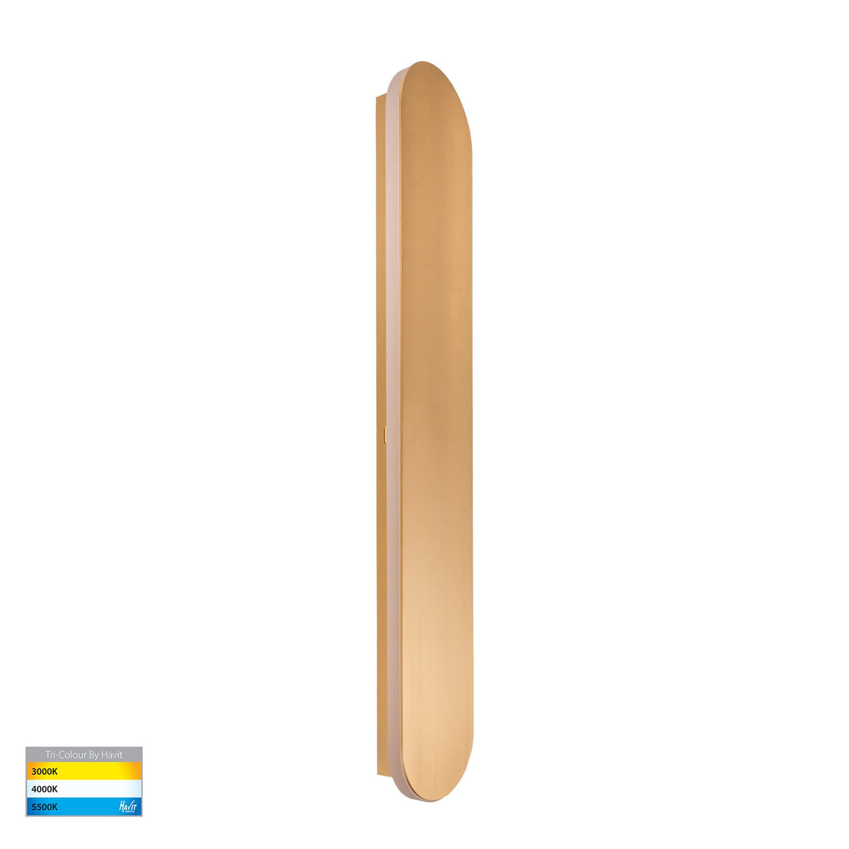Barline Shadow LED Wall Light 12W Tri Colour Brass - HV3562T-BR