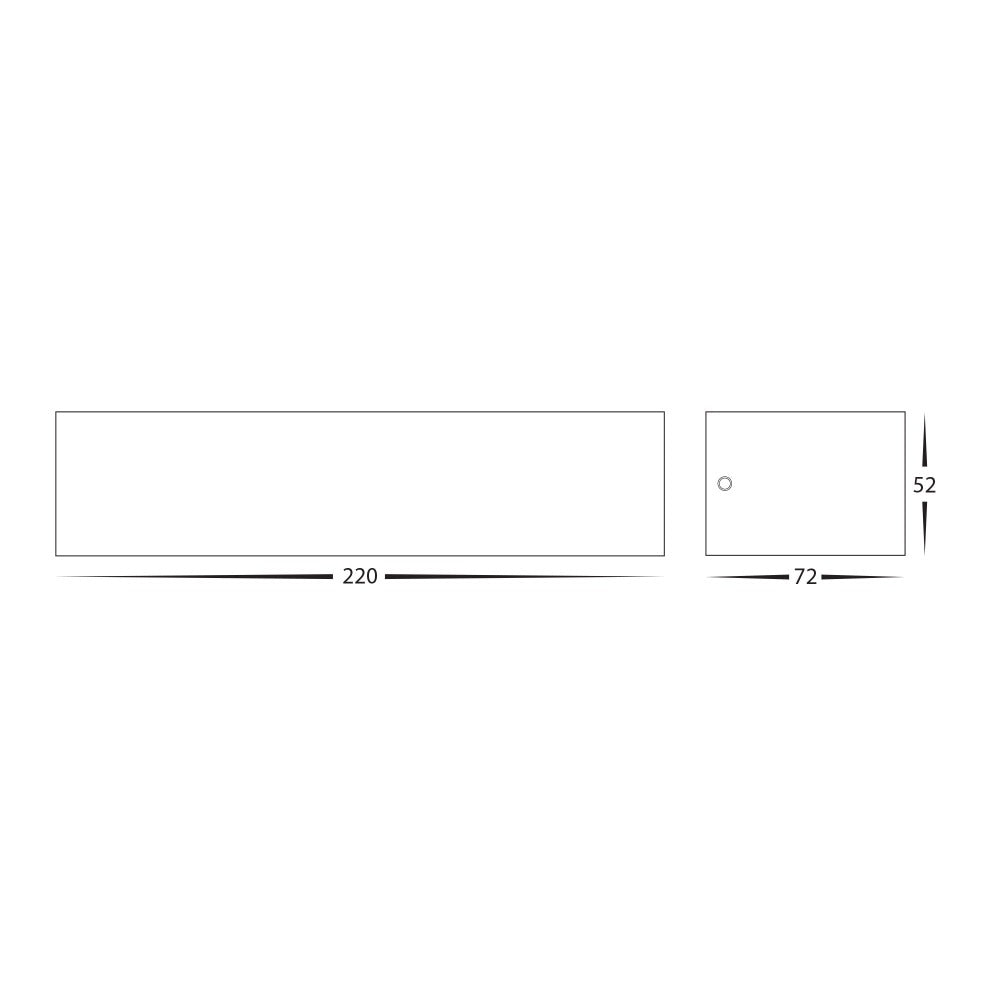 Buy Up / Down Wall Lights Australia Siena LED Up & Down Wall Light W220mm White 3CCT - HV3657T-WHT