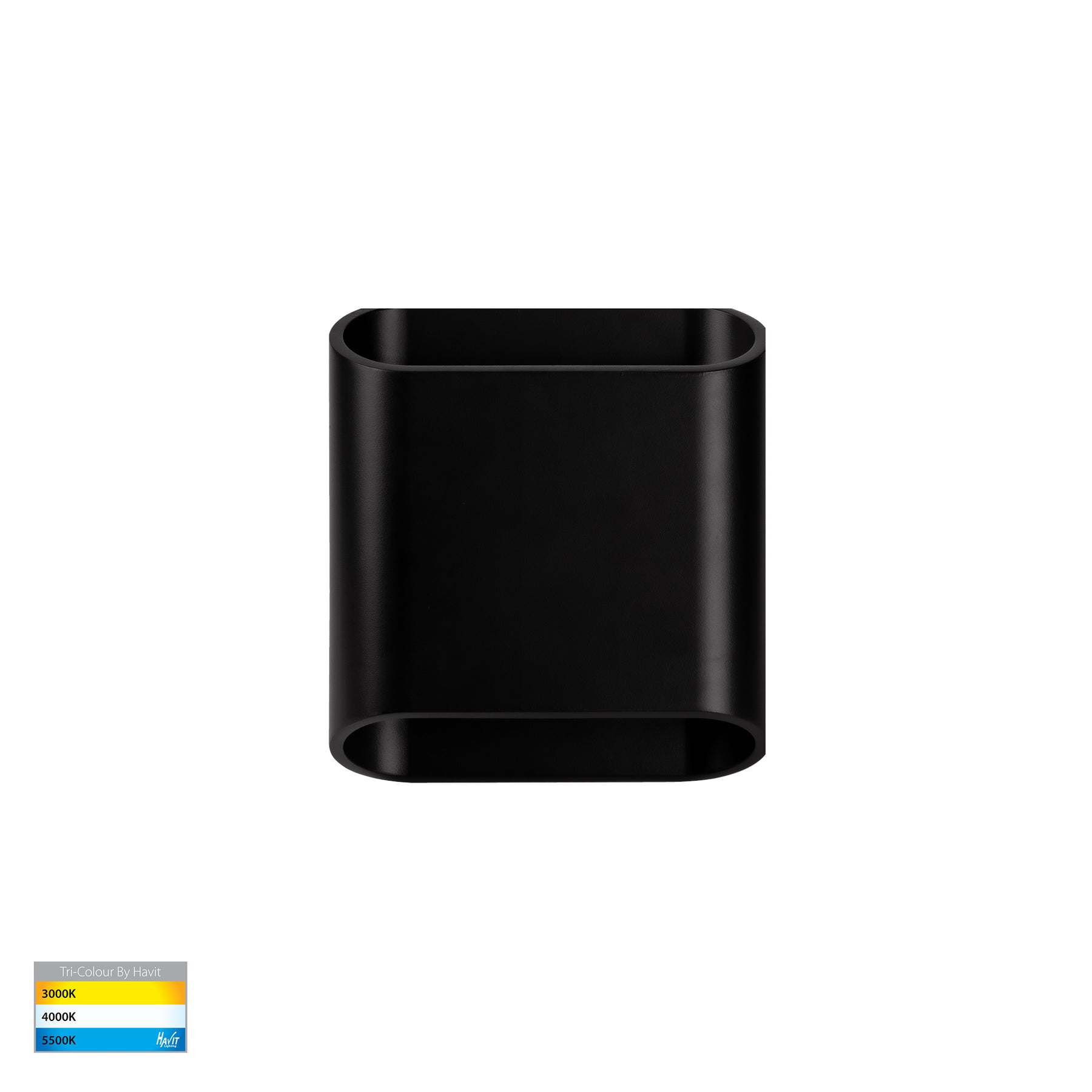 Contec LED Up & Down Wall Light 5W Tri Colour Black - HV3662T-BLK-240V