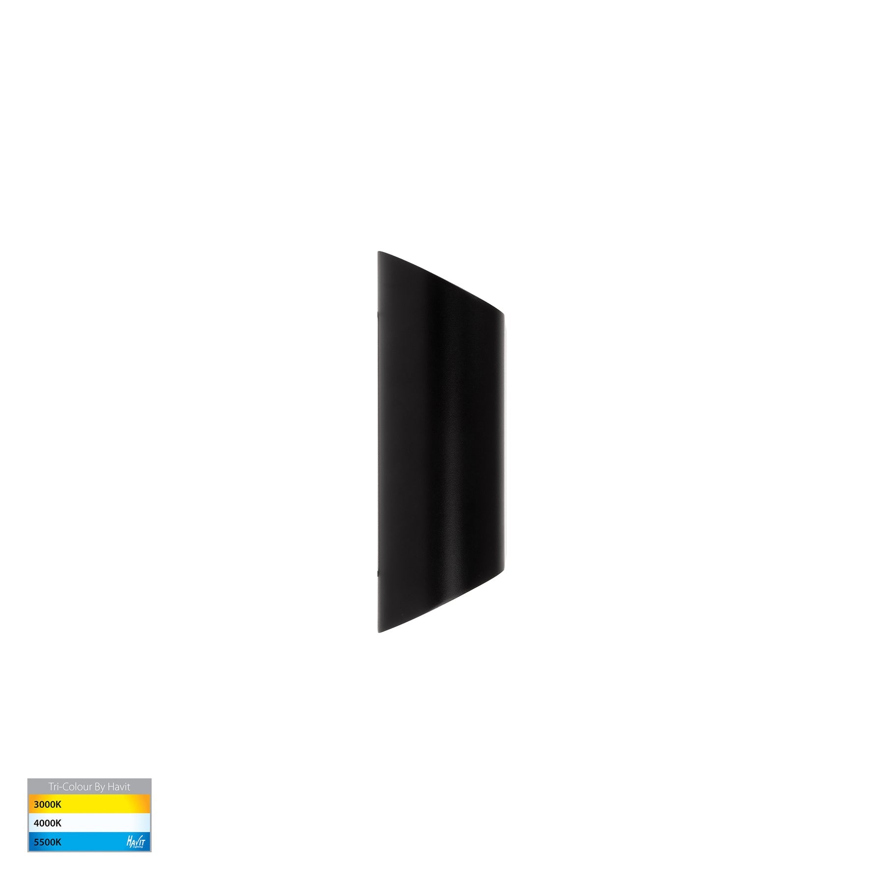 Contec LED Up & Down Wall Light 5W Tri Colour Black - HV3662T-BLK-240V