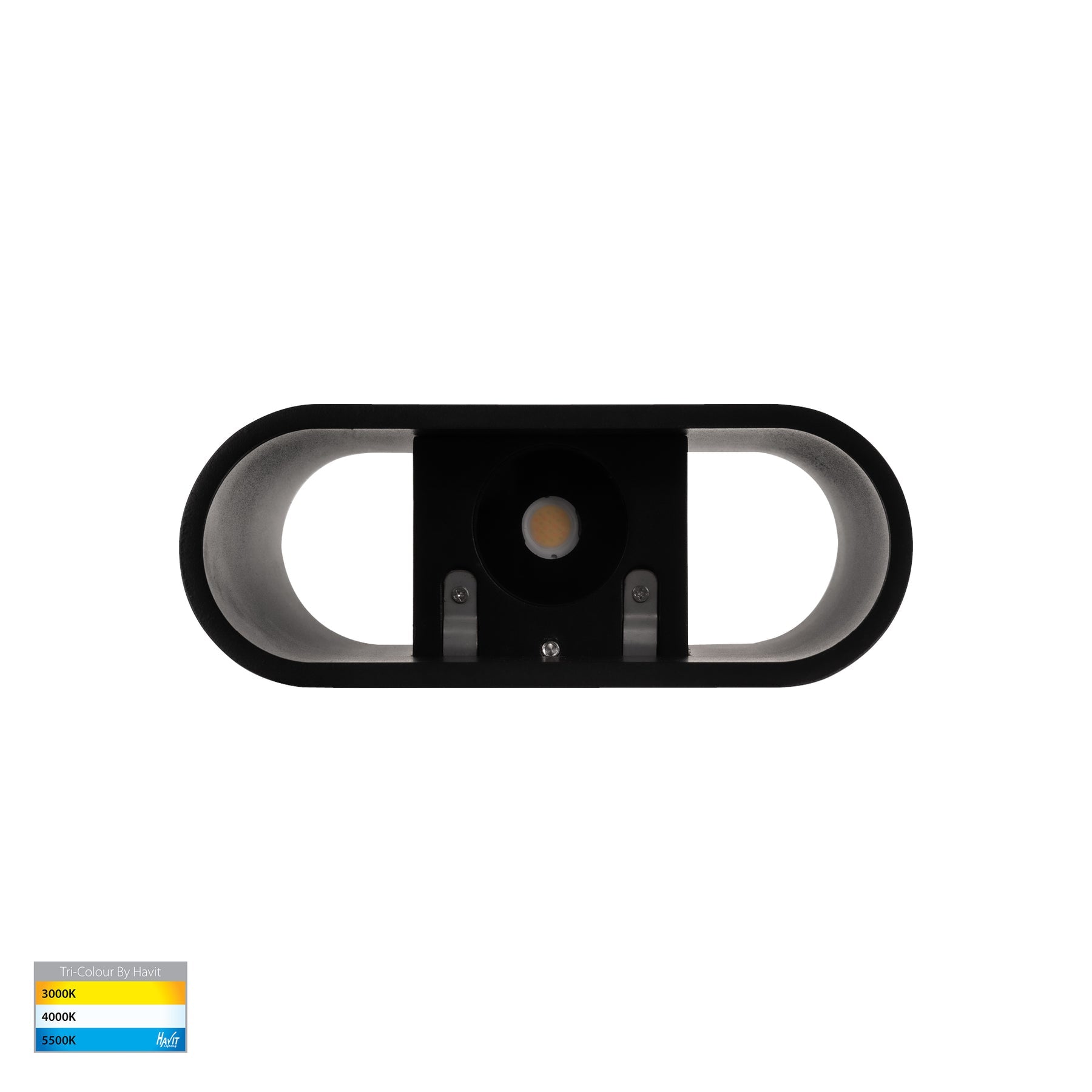 Contec LED Up & Down Wall Light 5W Tri Colour Black - HV3662T-BLK-240V