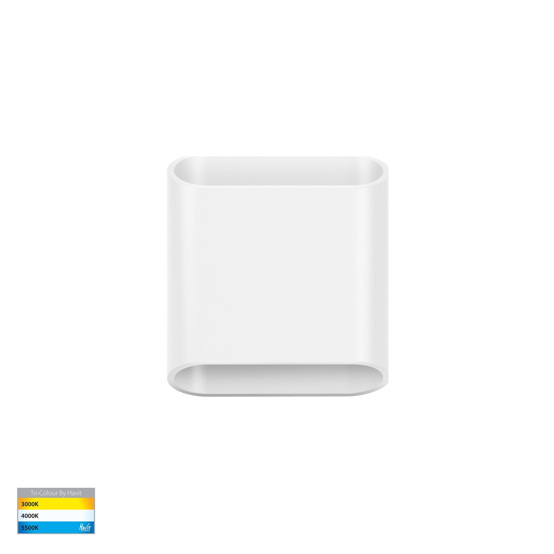 Contec LED Up & Down Wall Light 5W Tri Colour White - HV3662T-WHT-240V