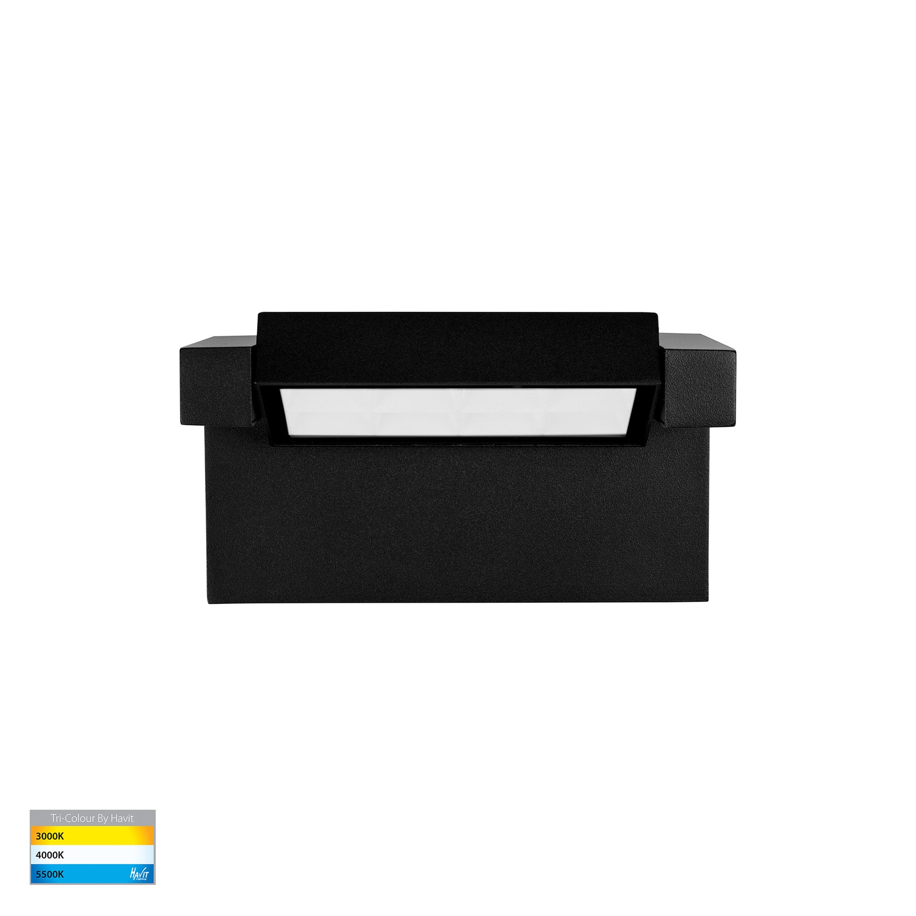 Locu Adjustable LED Floodlight 240V 12W 3CCT Black - HV3731T-BLK