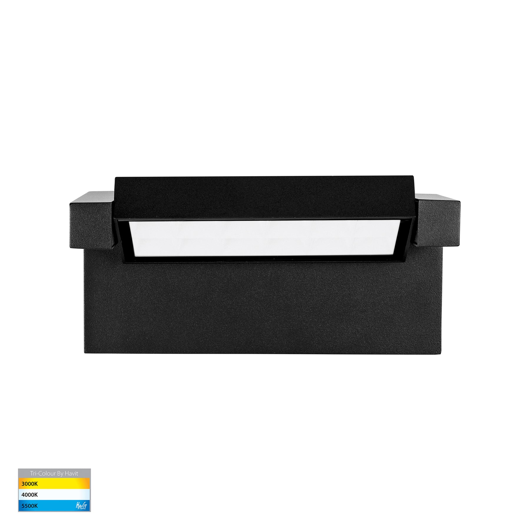 Locu Adjustable LED Floodlight 240V 24W 3CCT Black - HV3732T-BLK