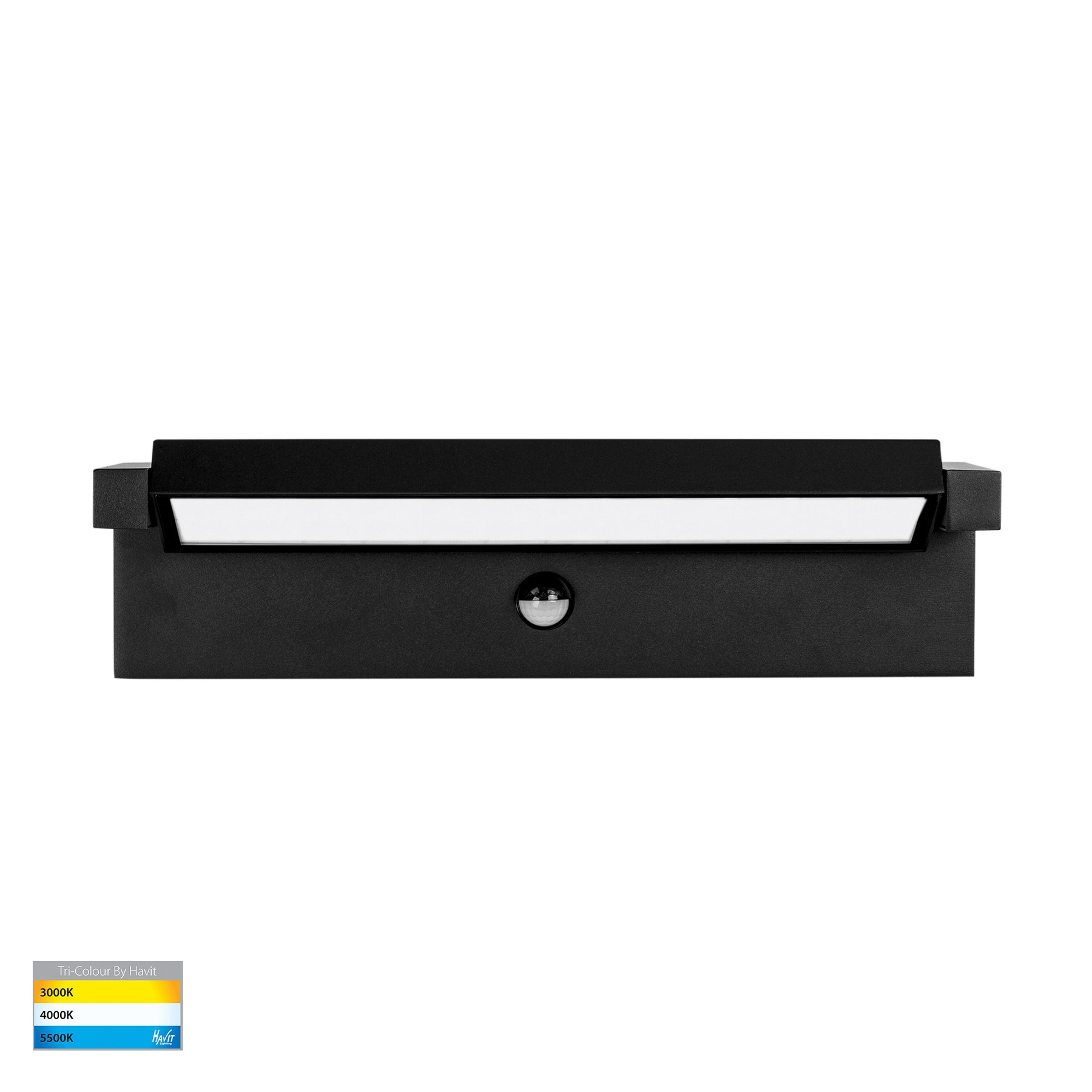 Locu Adjustable LED Floodlight With Sensor 240V 36W 3CCT Black - HV3733T-BLK-PIR