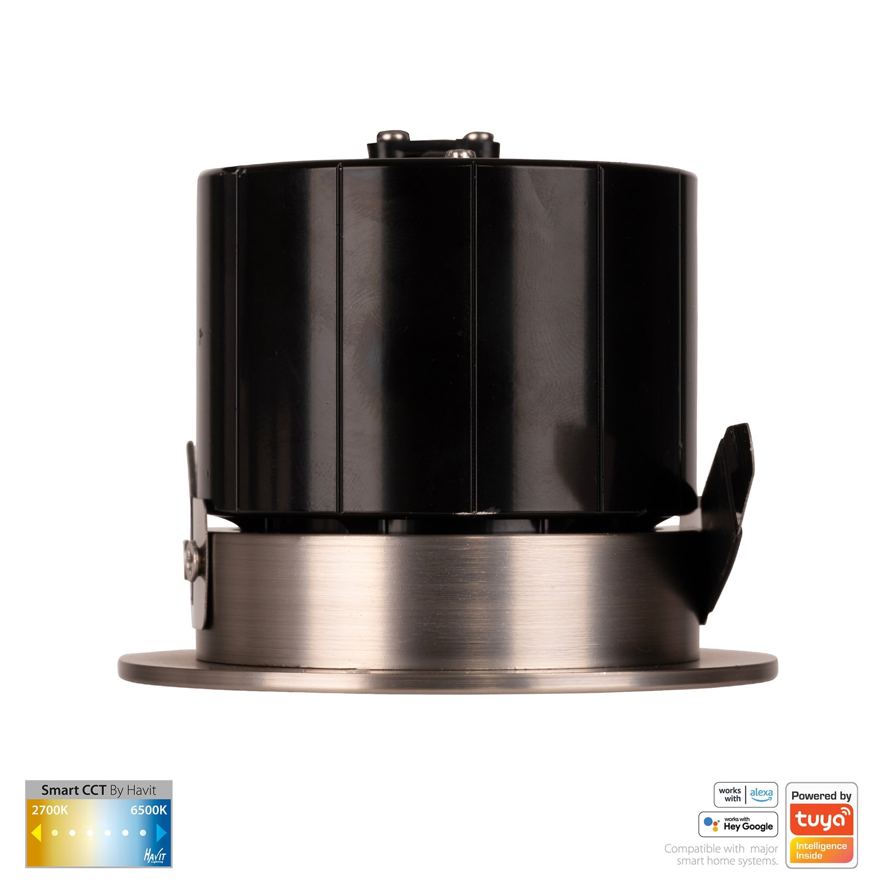 Prime Smart Aluminium Recessed LED Downlight 240V 12W 2CCT Nickel - HV5511CCT-NK