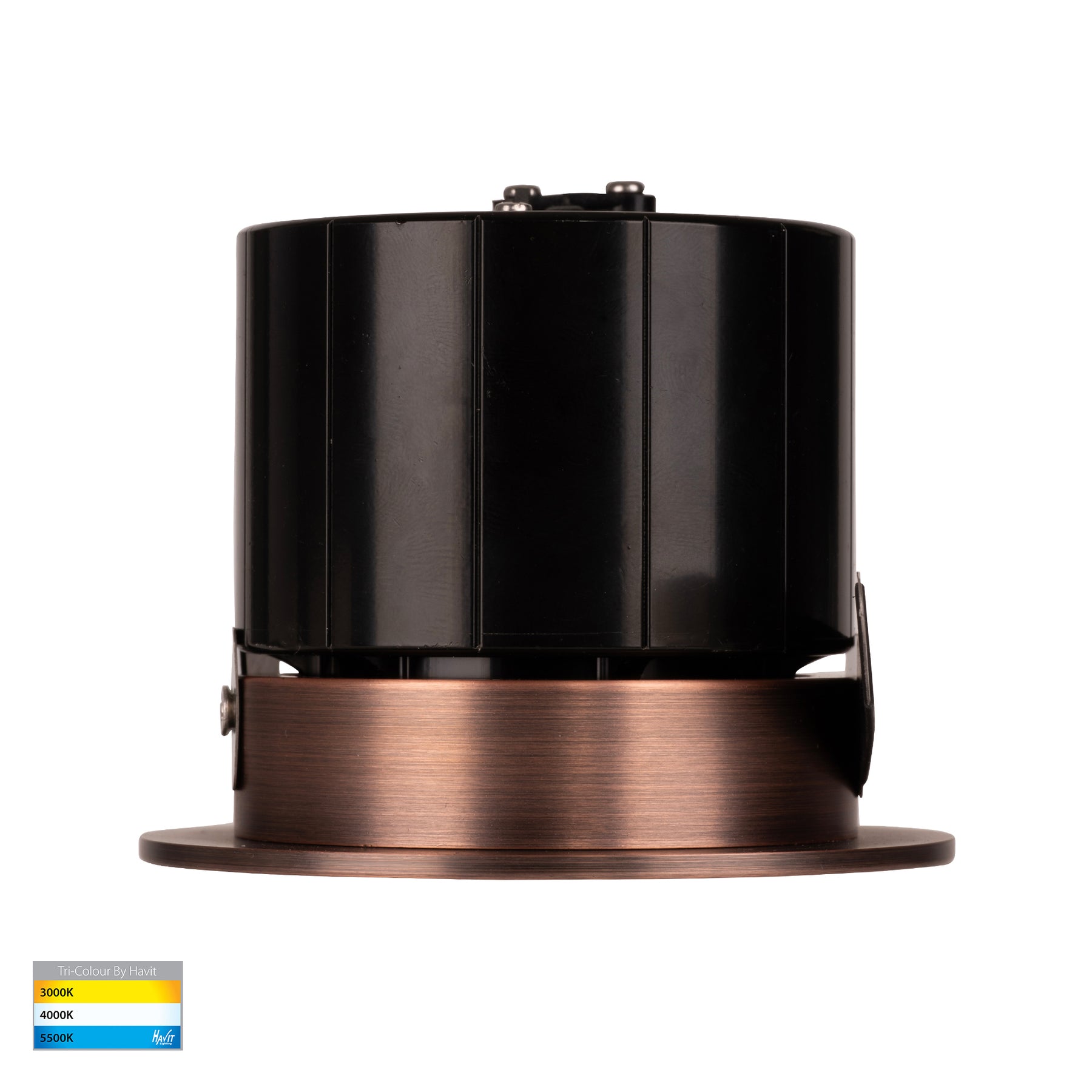 Prime Aluminium Recessed LED Downlight 240V 12W 3CCT Antique Brass - HV5511T-AB