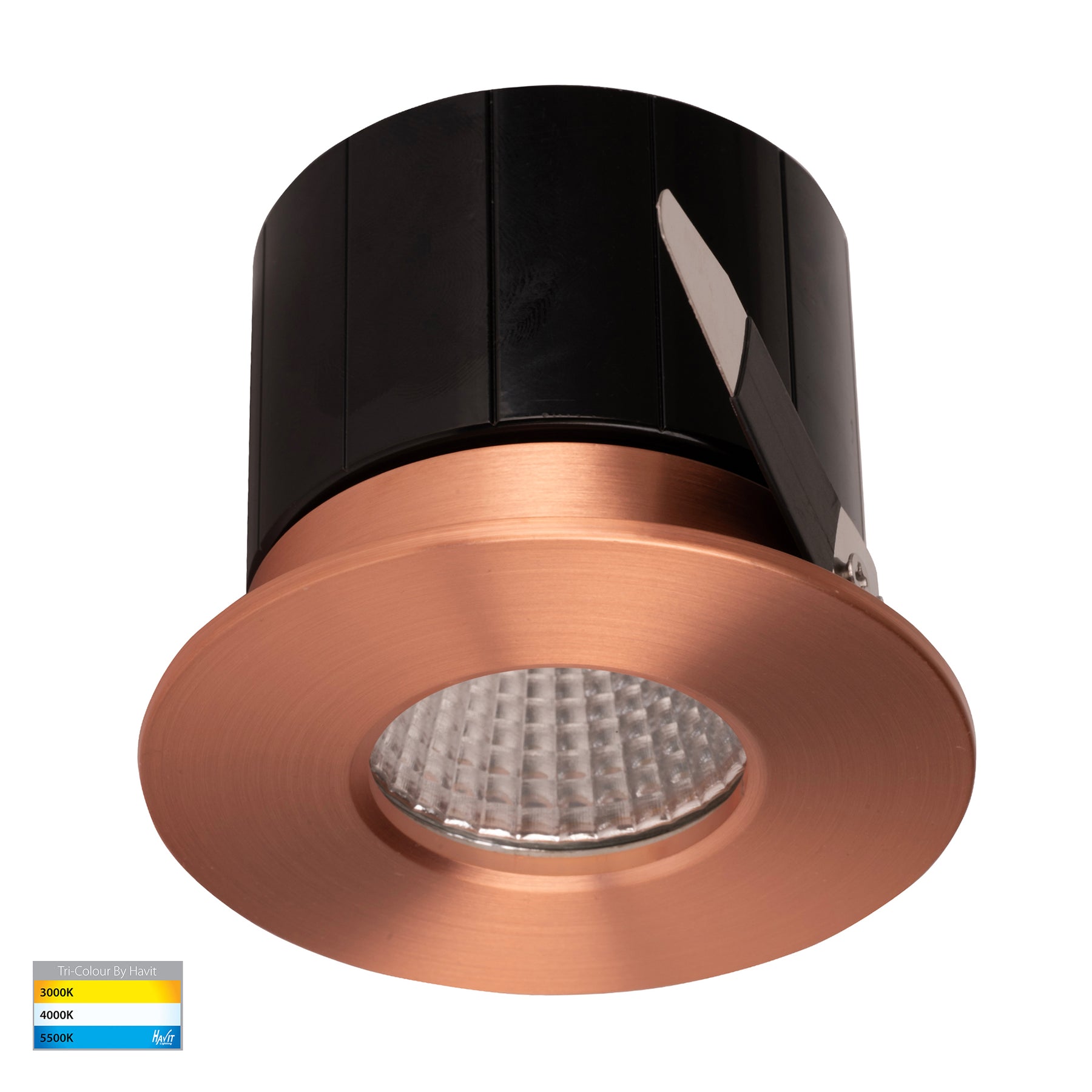 Prime Aluminium Recessed LED Downlight 240V 12W 3CCT Copper - HV5511T-CP