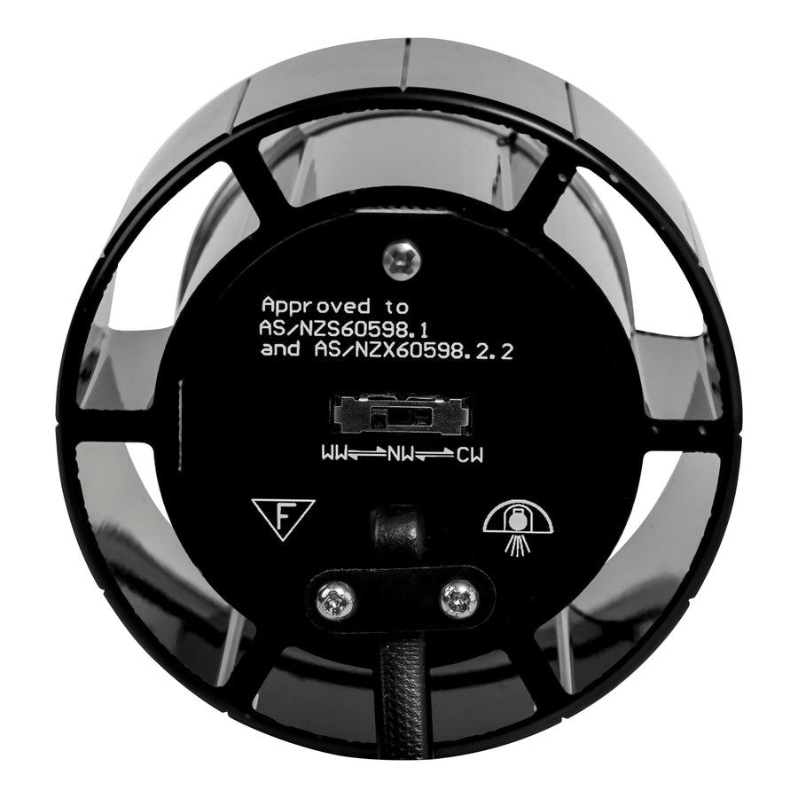 Prime 76mm Fixed Deep LED Downlight 12W Tri Colour Nickel - HV5513T-NK