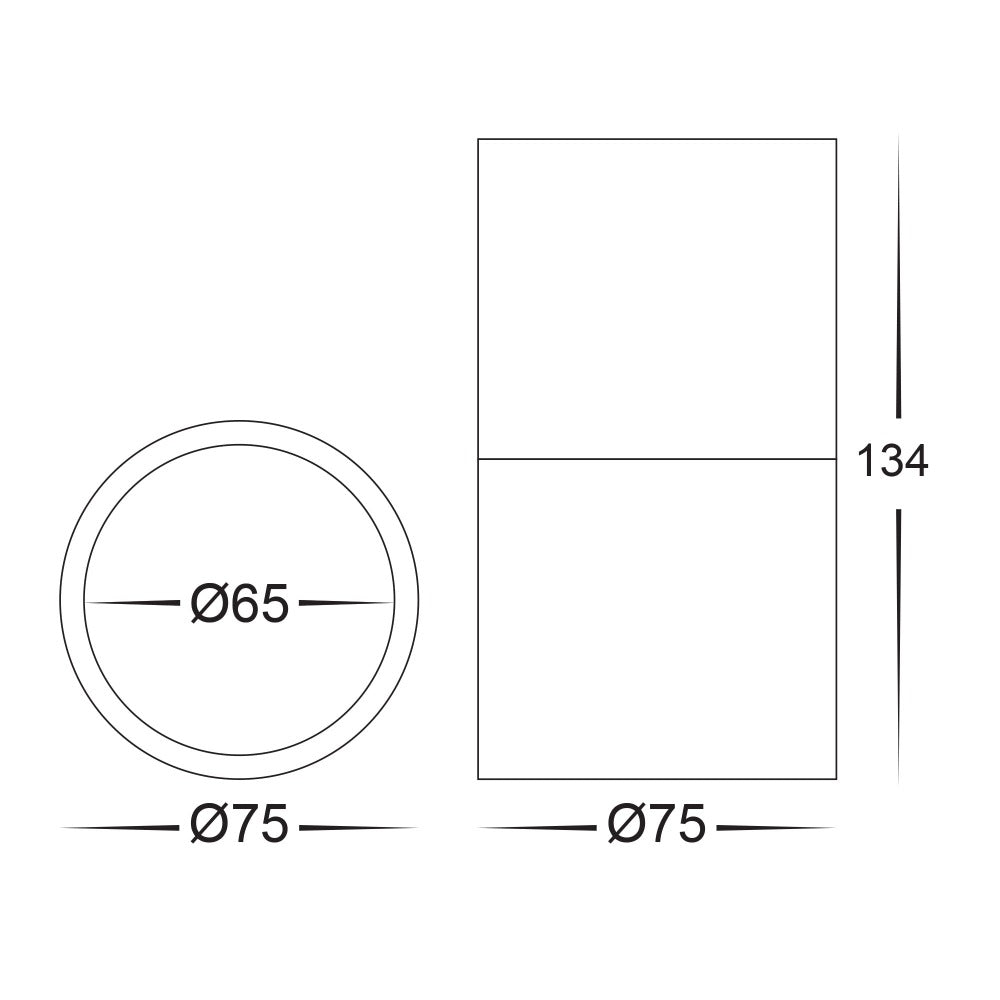 Buy Surface Mounted Downlights Australia Nella Surface Mounted LED Downlight With Extension 240V White 3CCT - HV5802T-WHT-EXT