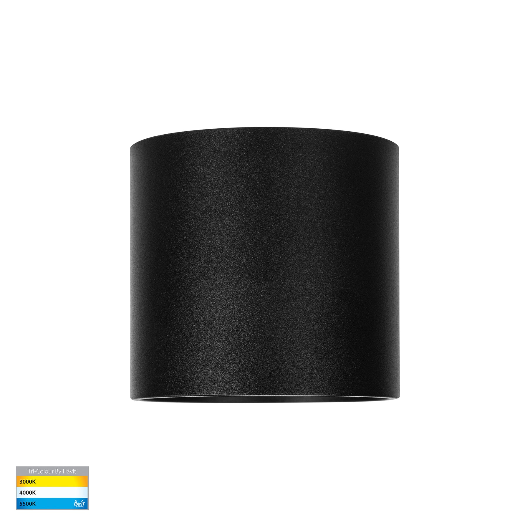 Nella LED Surface Mounted Round Downlight 12V 7W 3CCT Black - HV5802T-BLK-12V