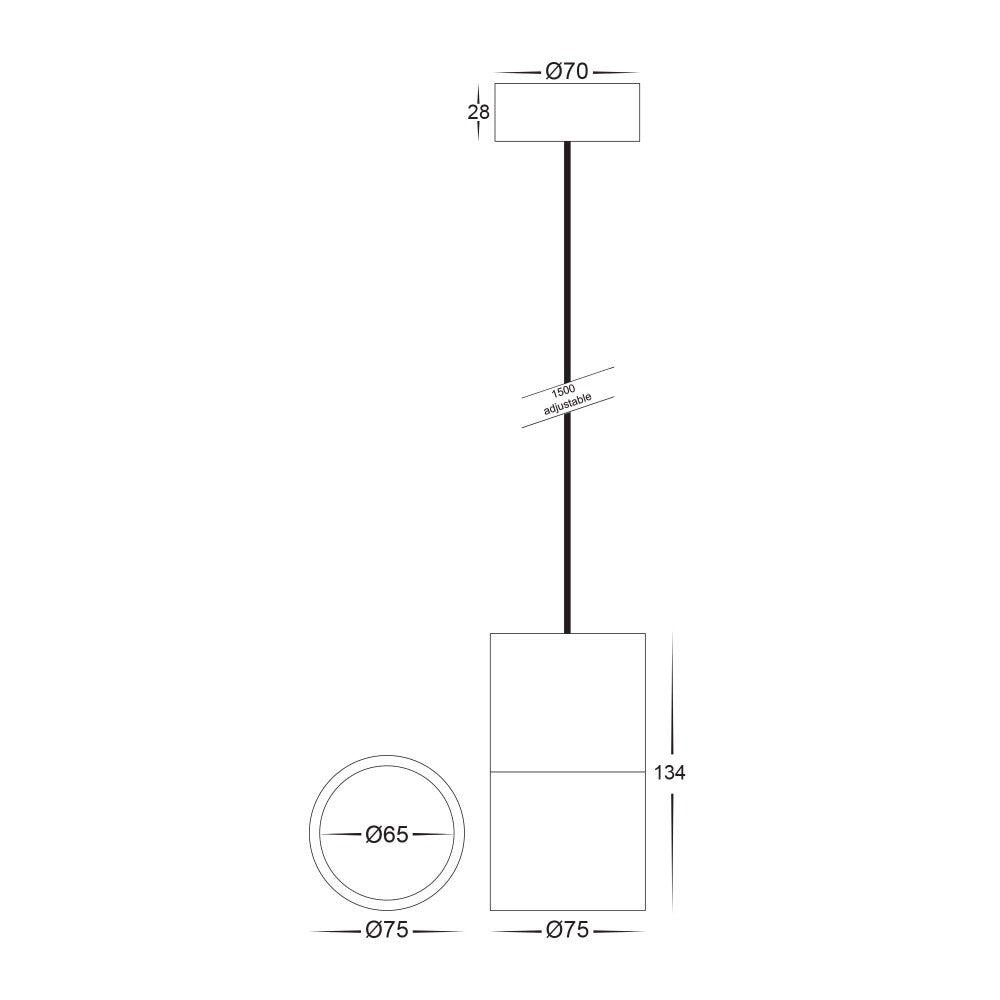 Buy LED Pendants Australia Nella LED Pendant White 3CCT - HV5802T-WHT-P