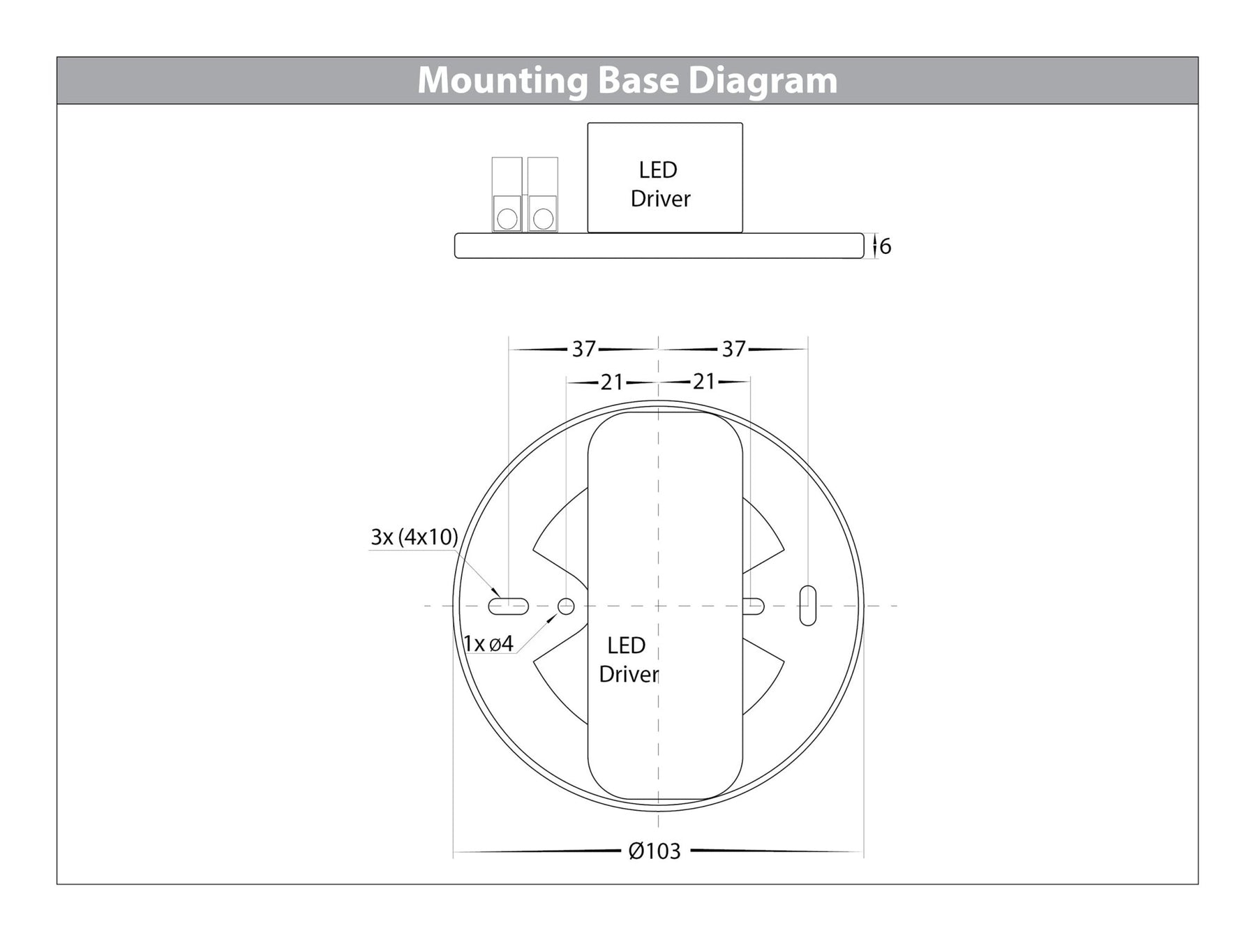 Nella Surface Mounted LED Downlight With Extension Aluminium White 12V 12W TRI Colour - HV5803T-WHT-EXT-12V