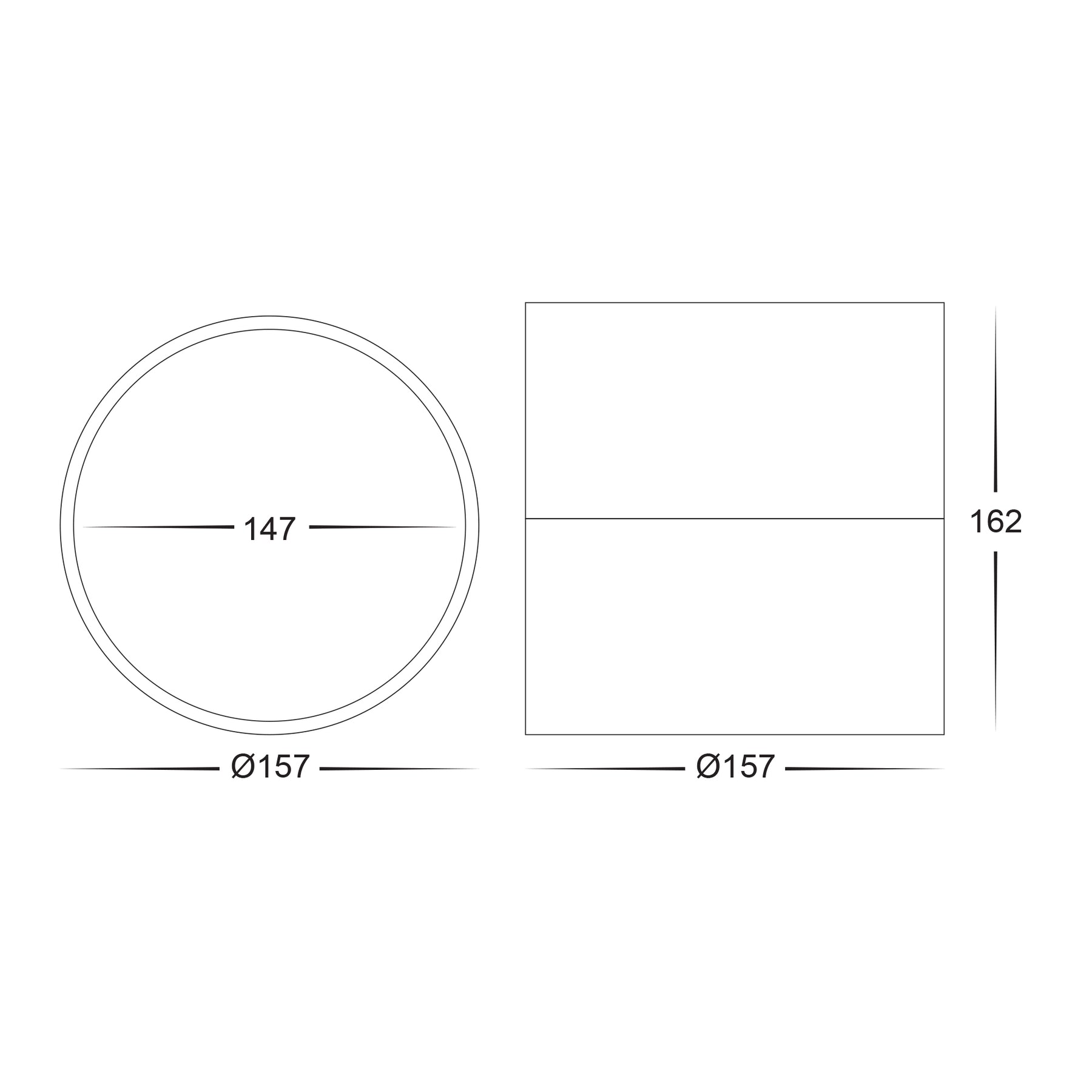 Nella Surface Mounted LED Downlight With Extension Aluminium Black 12V 18W TRI Colour - HV5805T-BLK-EXT-12V