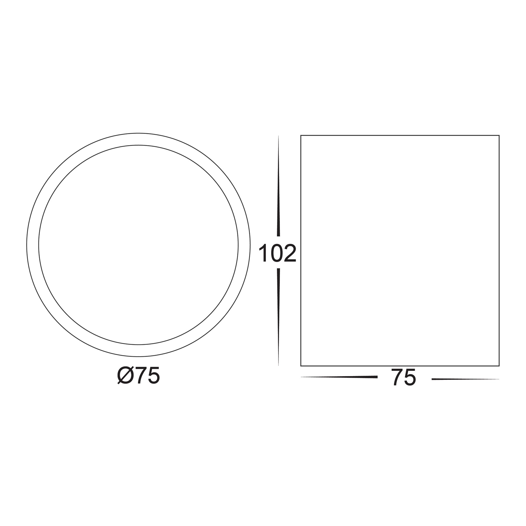 Nella Aluminium Tilt LED Surface Mounted Downlight White 7W 12V TRI Colour - HV5812T-WHT-12V