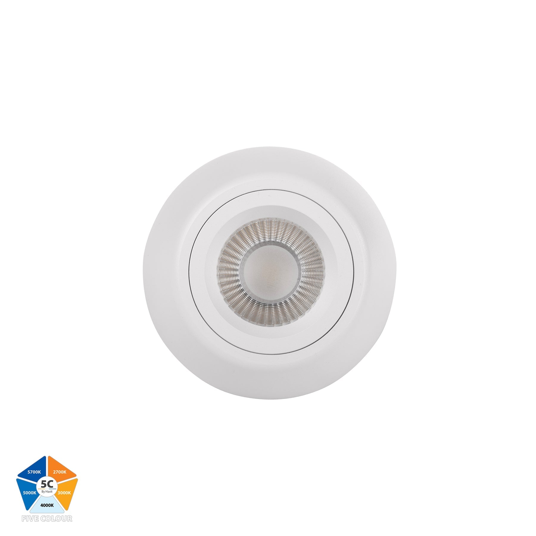 Nella LED Surface Mounted Downlight 7W 5CCT White - HV5848S-WHT