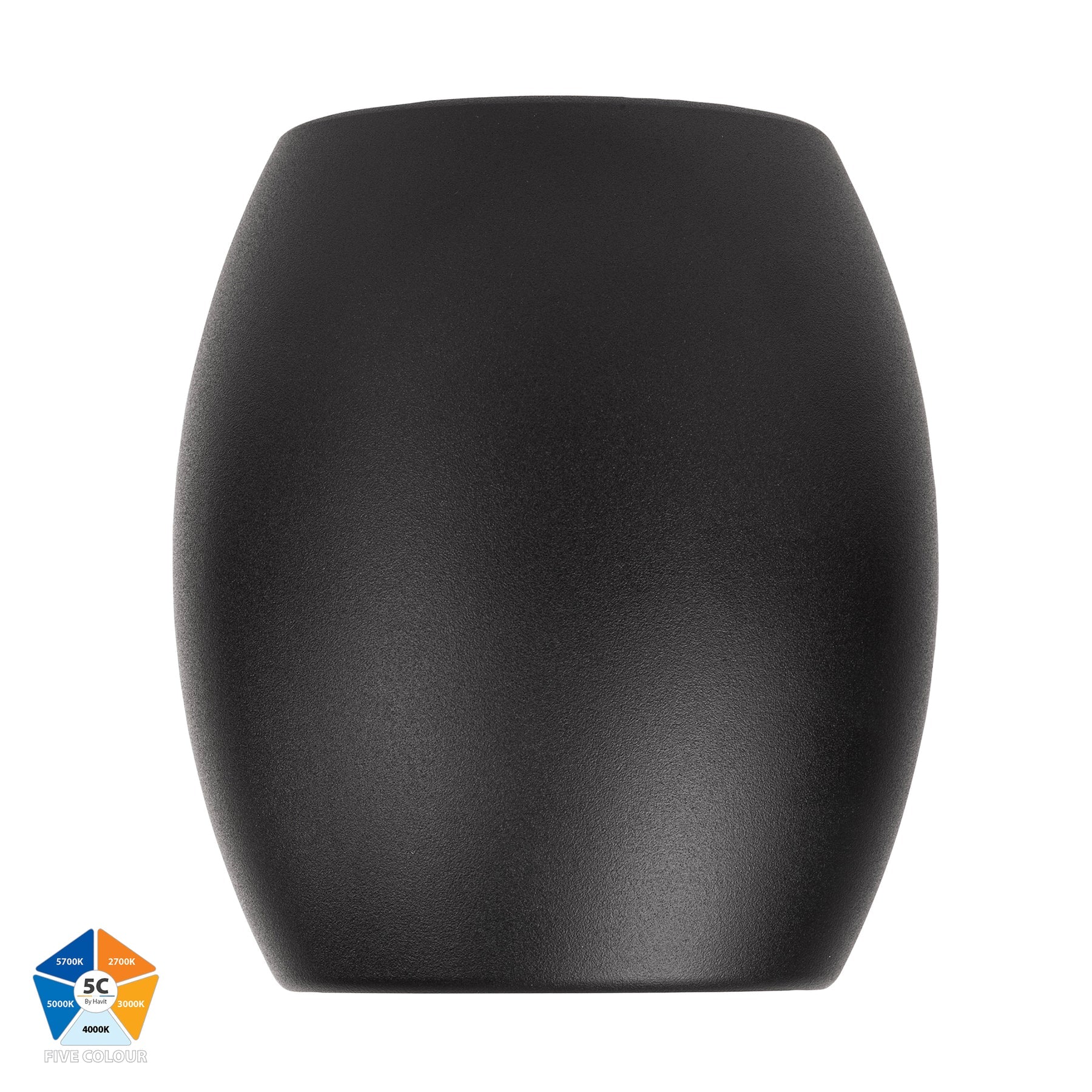 Nella LED Surface Mounted Downlight 12W 5CCT Black - HV5849S-BLK