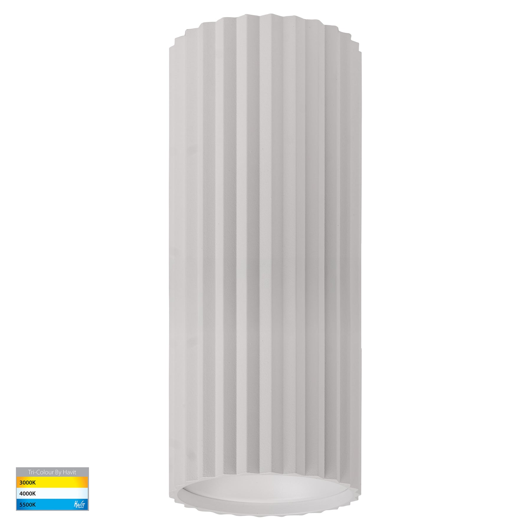 Nella 200mm LED Surface Mounted Round Downlight 240V 7W 5CCT White - HV5851S-WHT-EXT