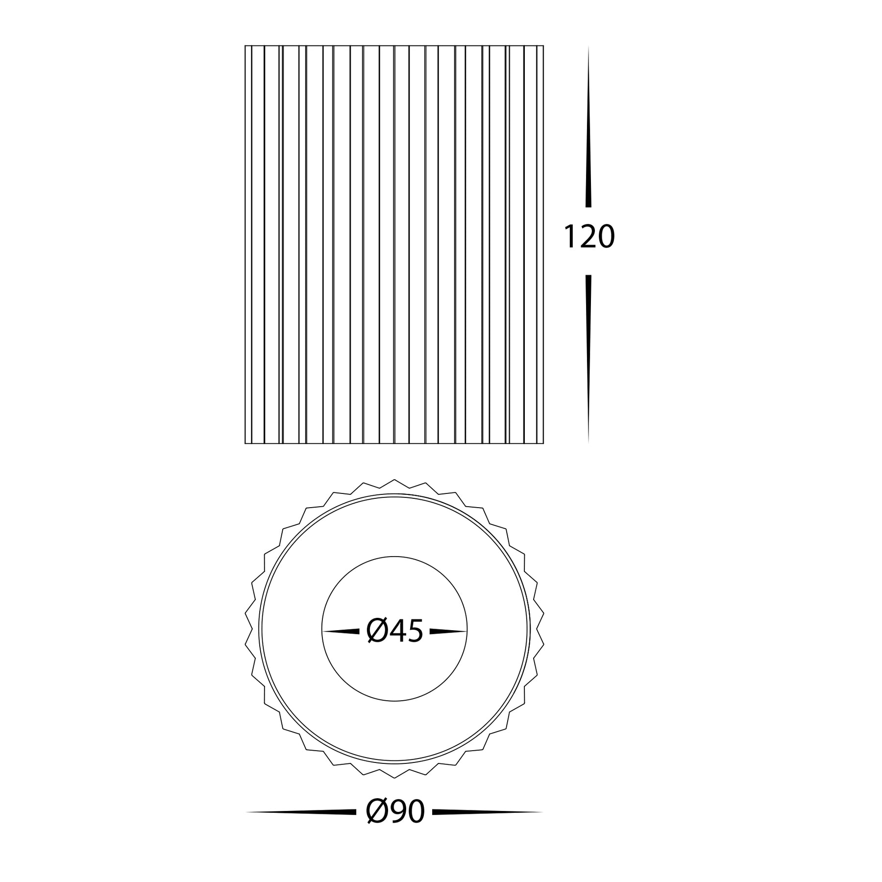 Nella 120mm LED Surface Mounted Round Downlight 12V 12W 5CCT White - HV5852S-WHT-12V