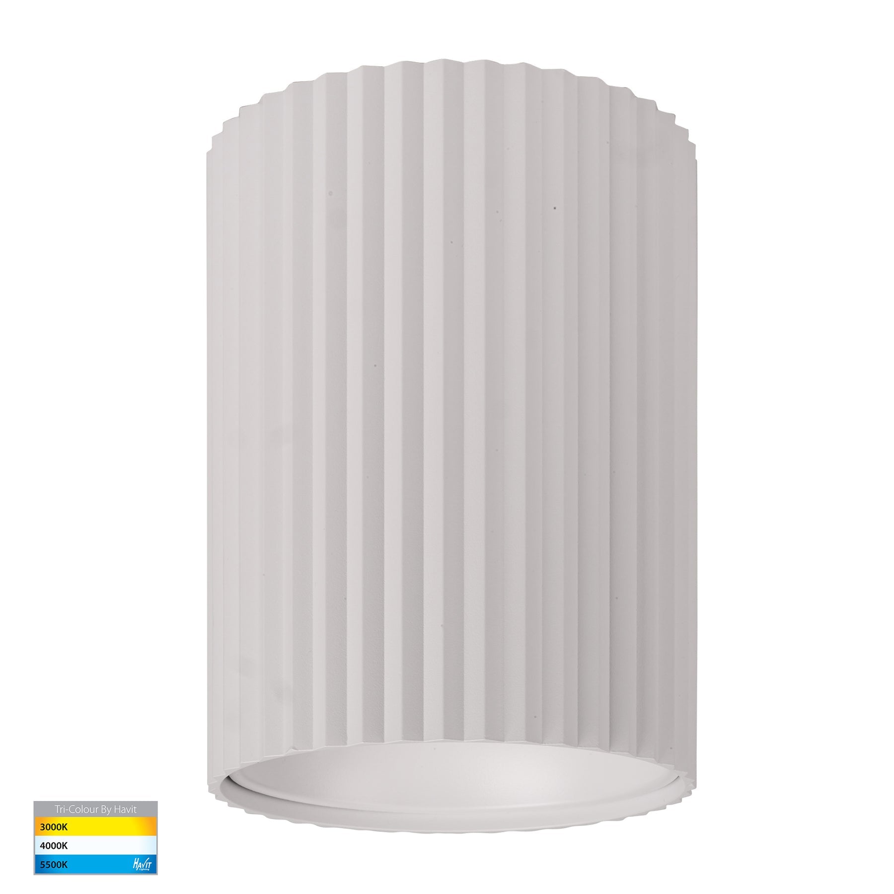 Nella 180mm LED Surface Mounted Round Downlight 240V 24W 5CCT White - HV5854S-WHT